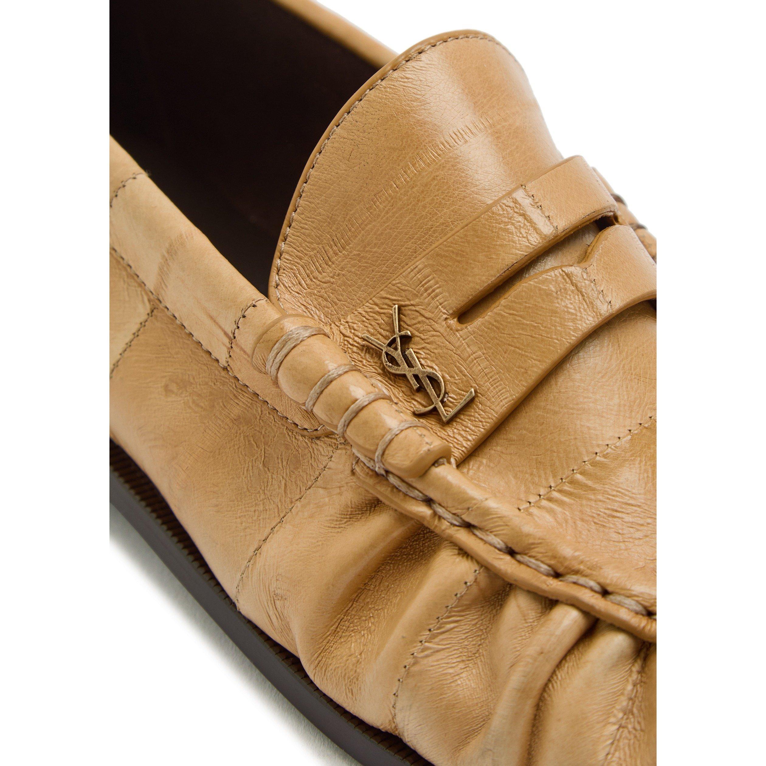 BEIGE - Saint Laurent - Women's Le Loafer 15 Moc Leather - 4