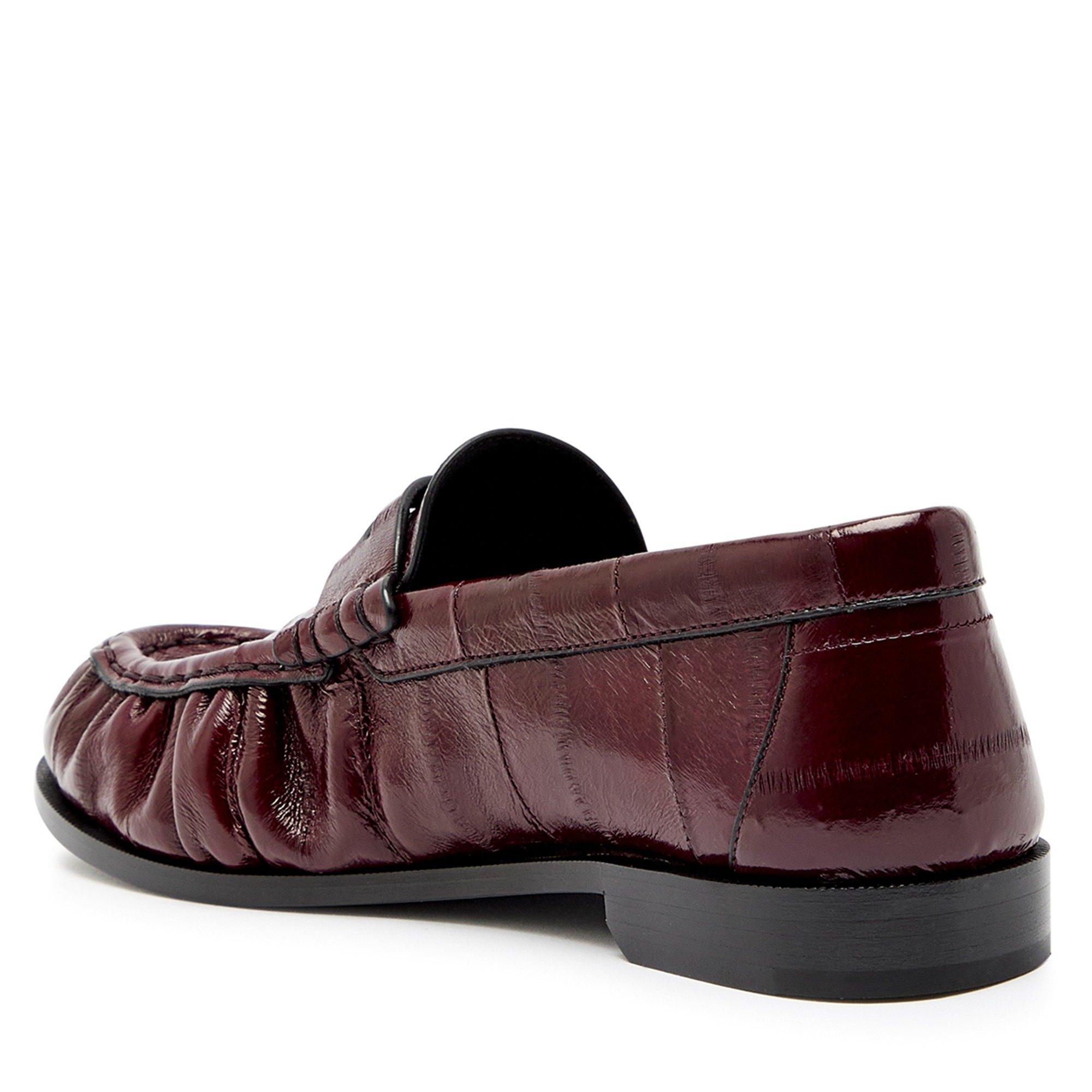 BURGUNDY - Saint Laurent - Women's Le 15 Moc Loafers - 2