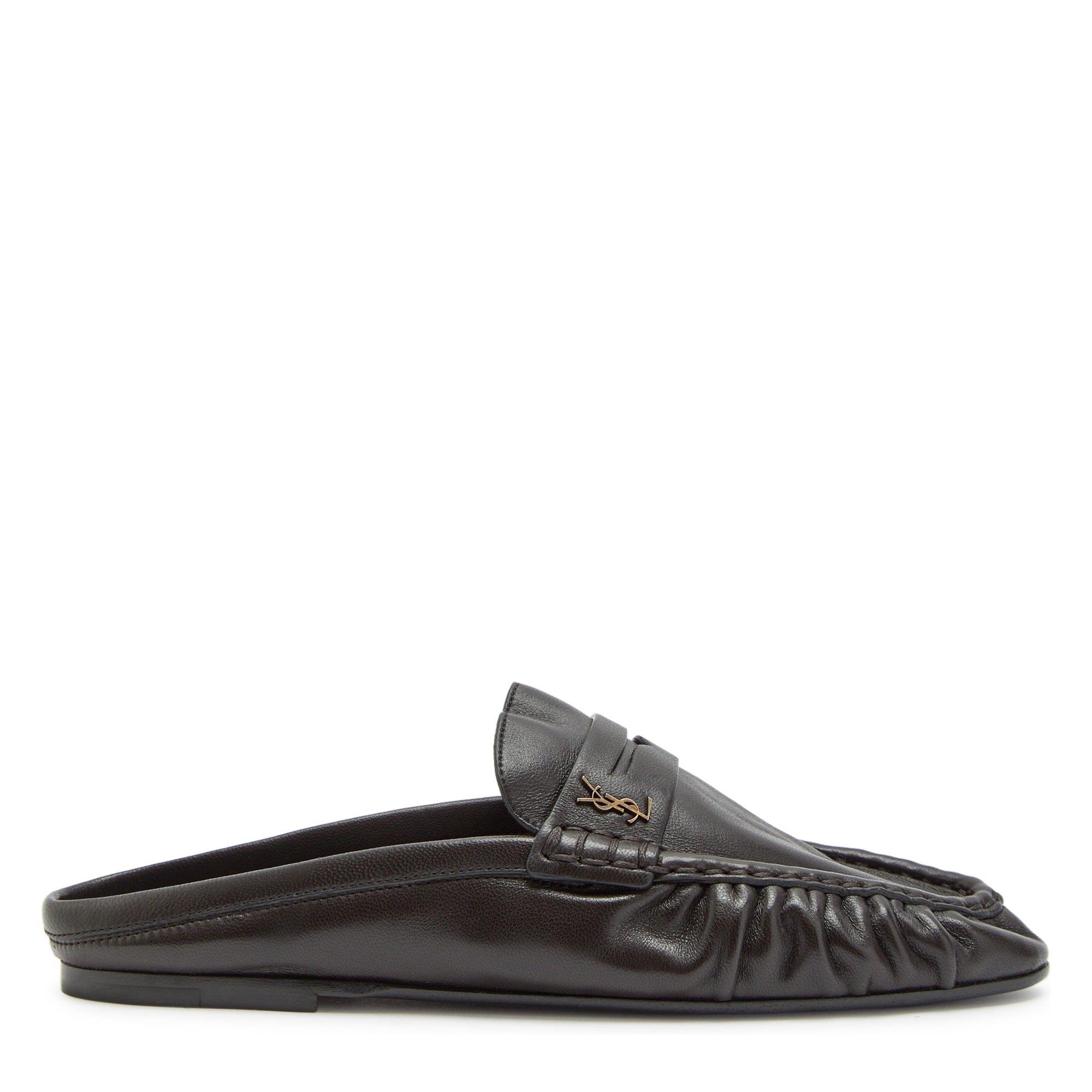 BROWN - Saint Laurent - LE LOAFER 05 MULE MOCASSIN