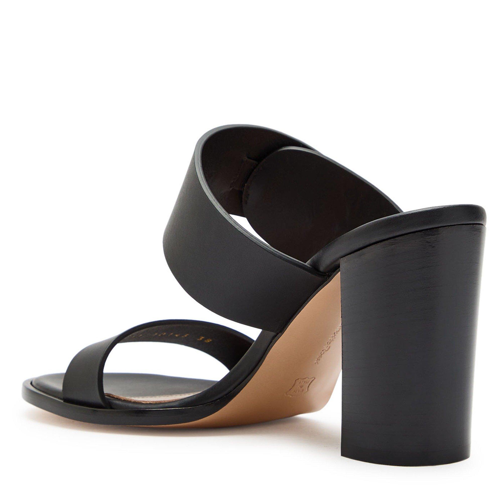 BLACK - Gianvito Rossi - Women's Belt HH Leather Heeled Sandals - 2