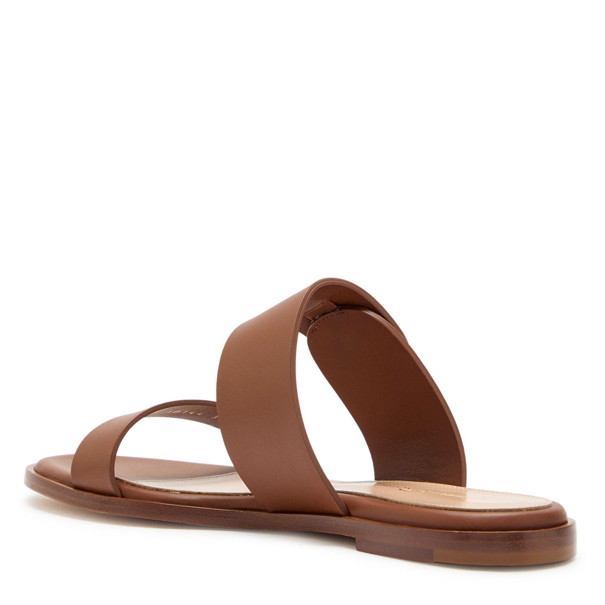 TAN - Gianvito Rossi - Women's Belt Leather Flat Sandals - 2