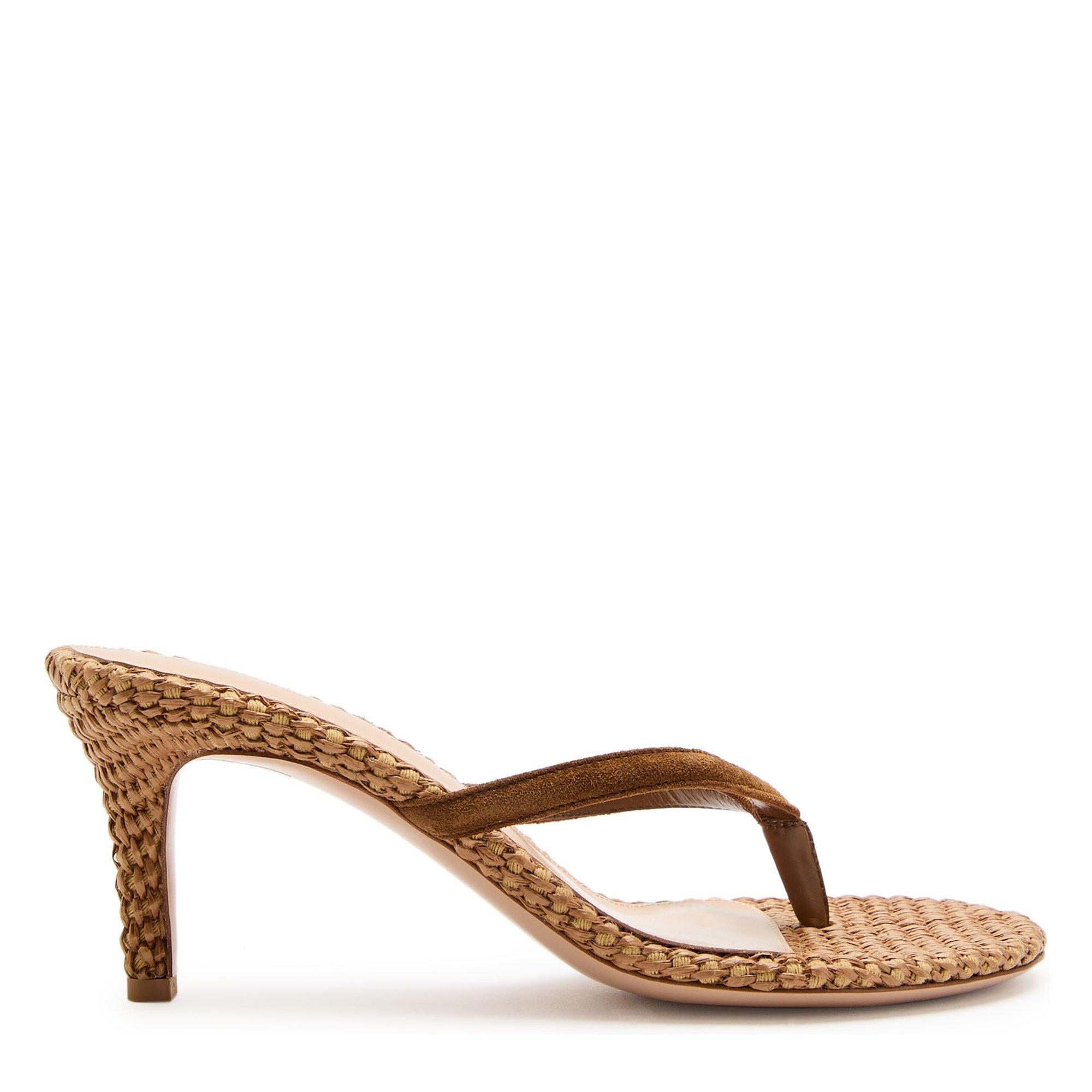 BROWN - Gianvito Rossi - CALYPSO THONG SANDAL - 1