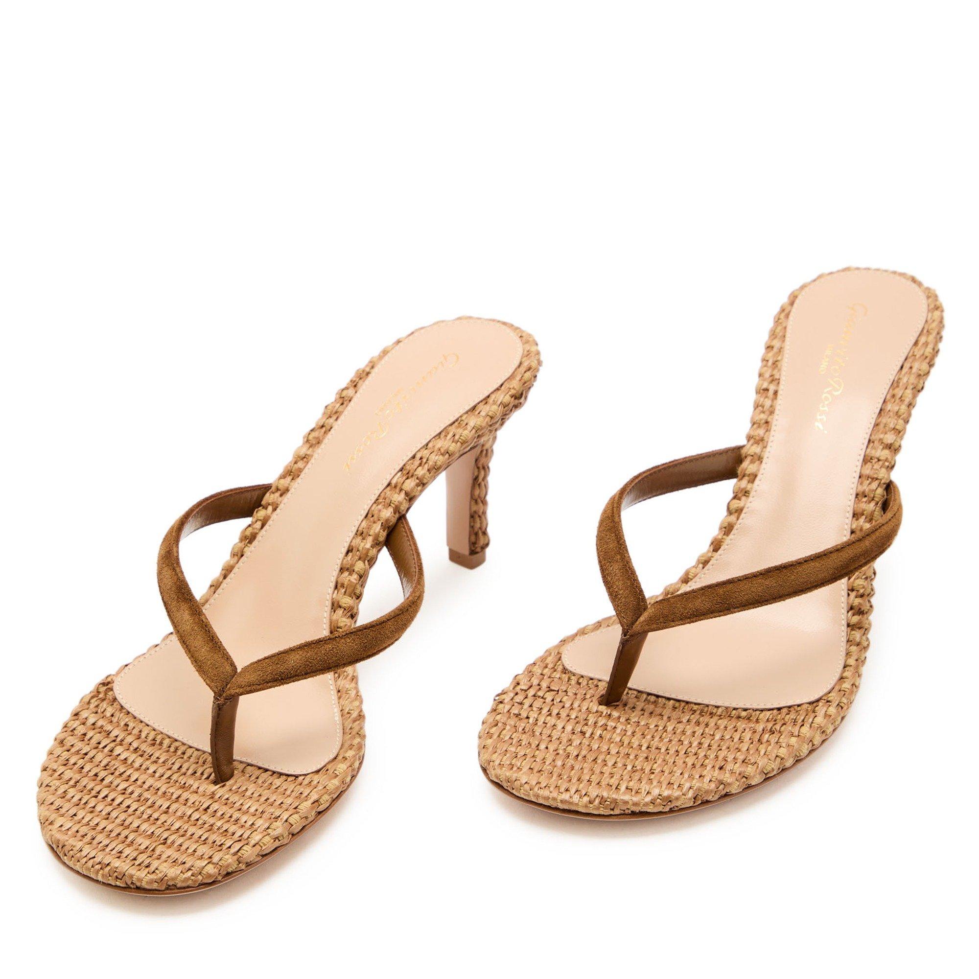 BROWN - Gianvito Rossi - CALYPSO THONG SANDAL - 3