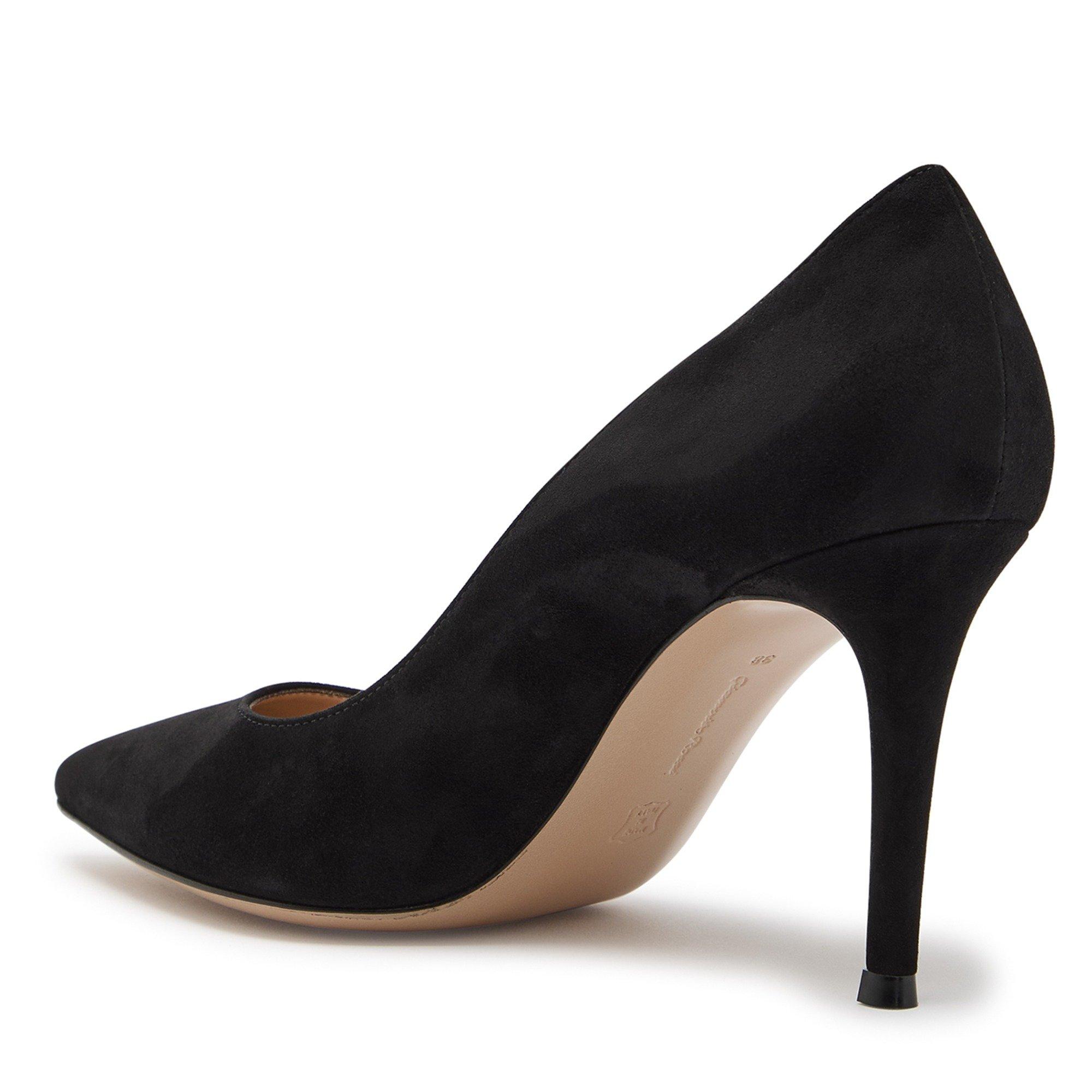 BLACK - Gianvito Rossi - Women's Gianvito 85 Suede Stiletto Heels - 2