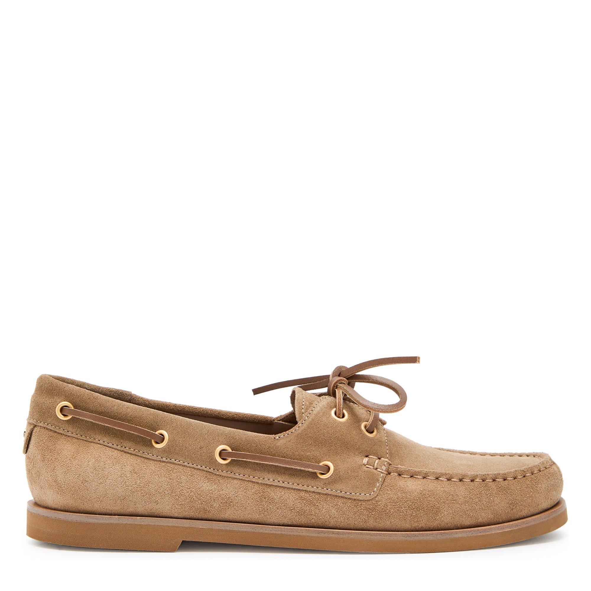 CAMEL - Gianvito Rossi - VANDE SUEDE BOAT SHOE
