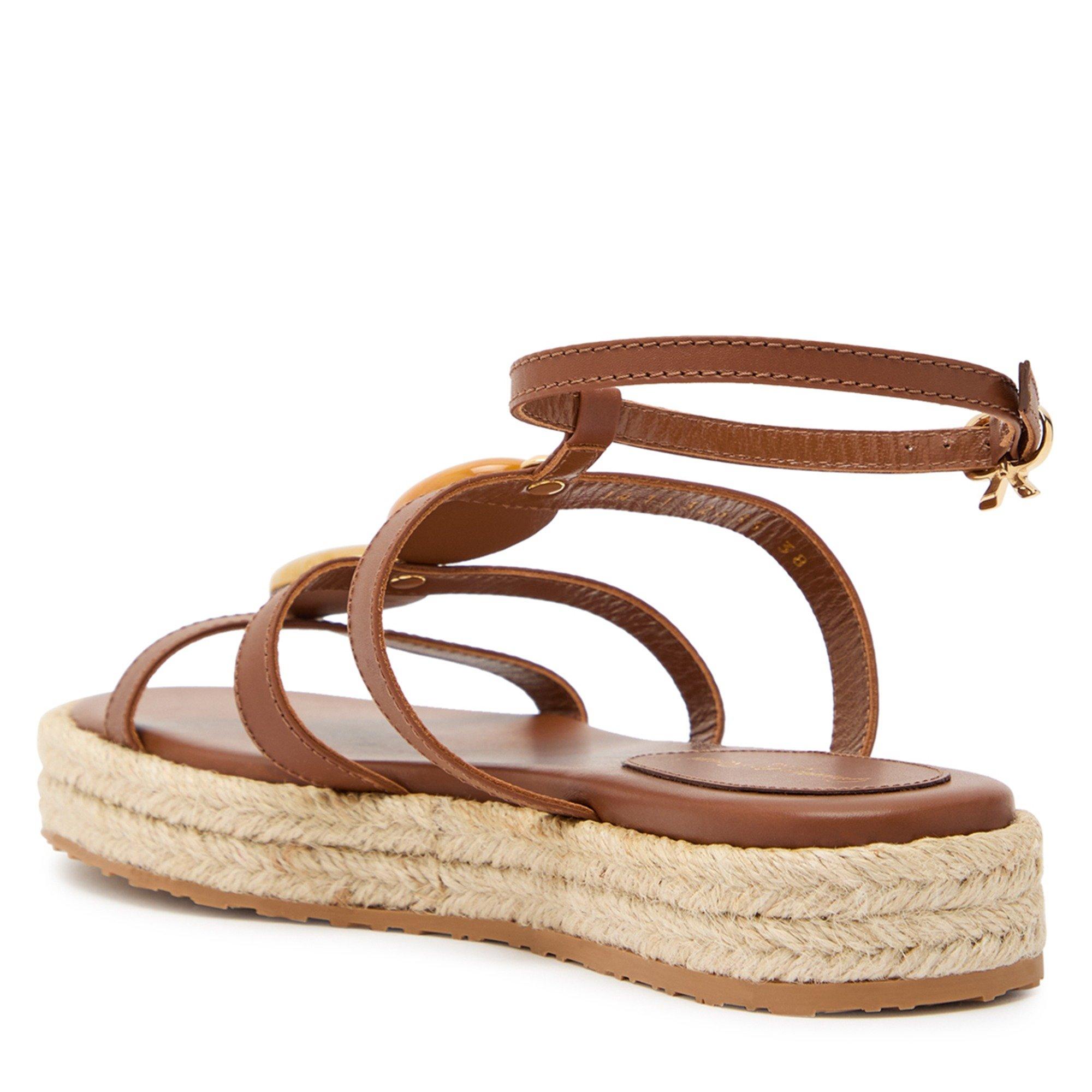 BEIGE - Gianvito Rossi - Women's Gems Leather Espadrilles - 2