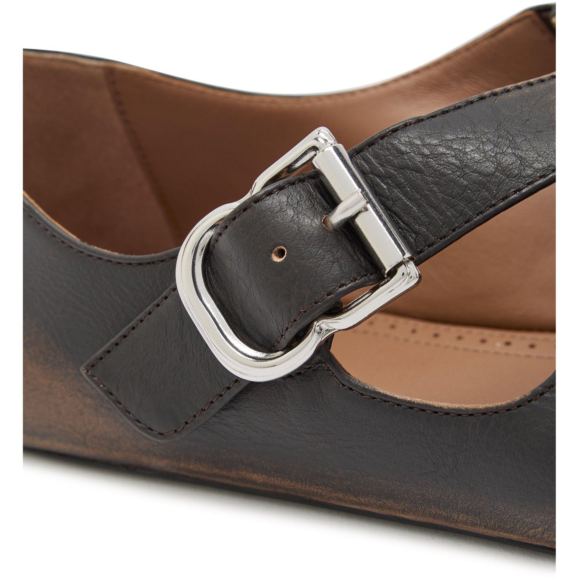 BROWN - Alaia - Criss Cross Ballet Flats - 4
