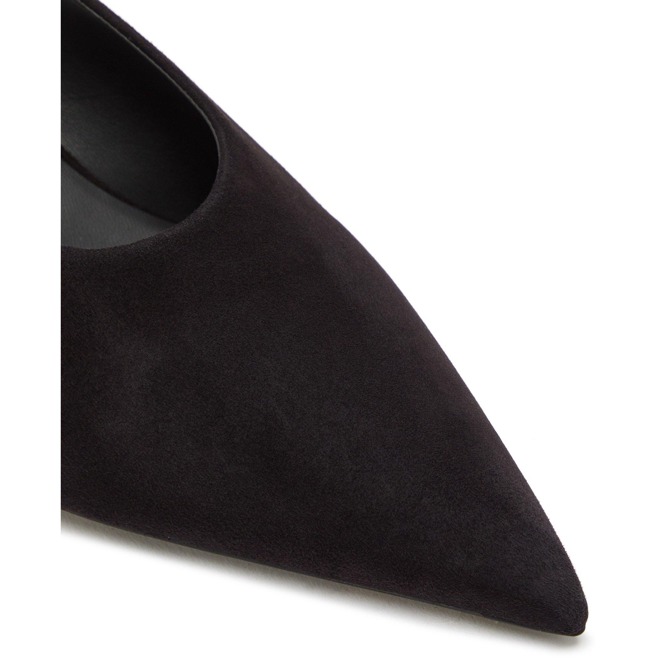 BLACK - Alaia - Women's Cube 75 Suede Slingbacks - 4
