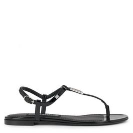 Dolce and Gabbana Logo Thong Sandal