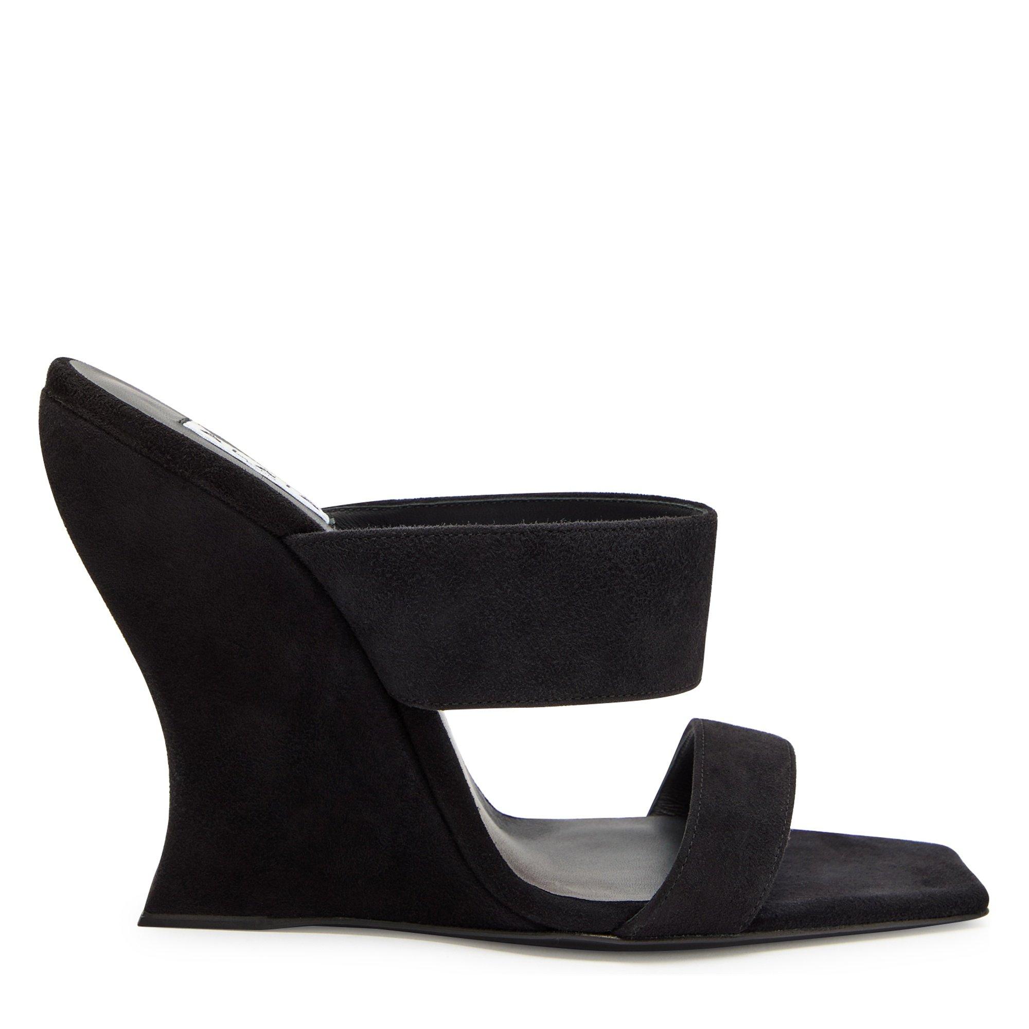 BLACK - Alaia - WAVE Wedge Mules 110 - 1