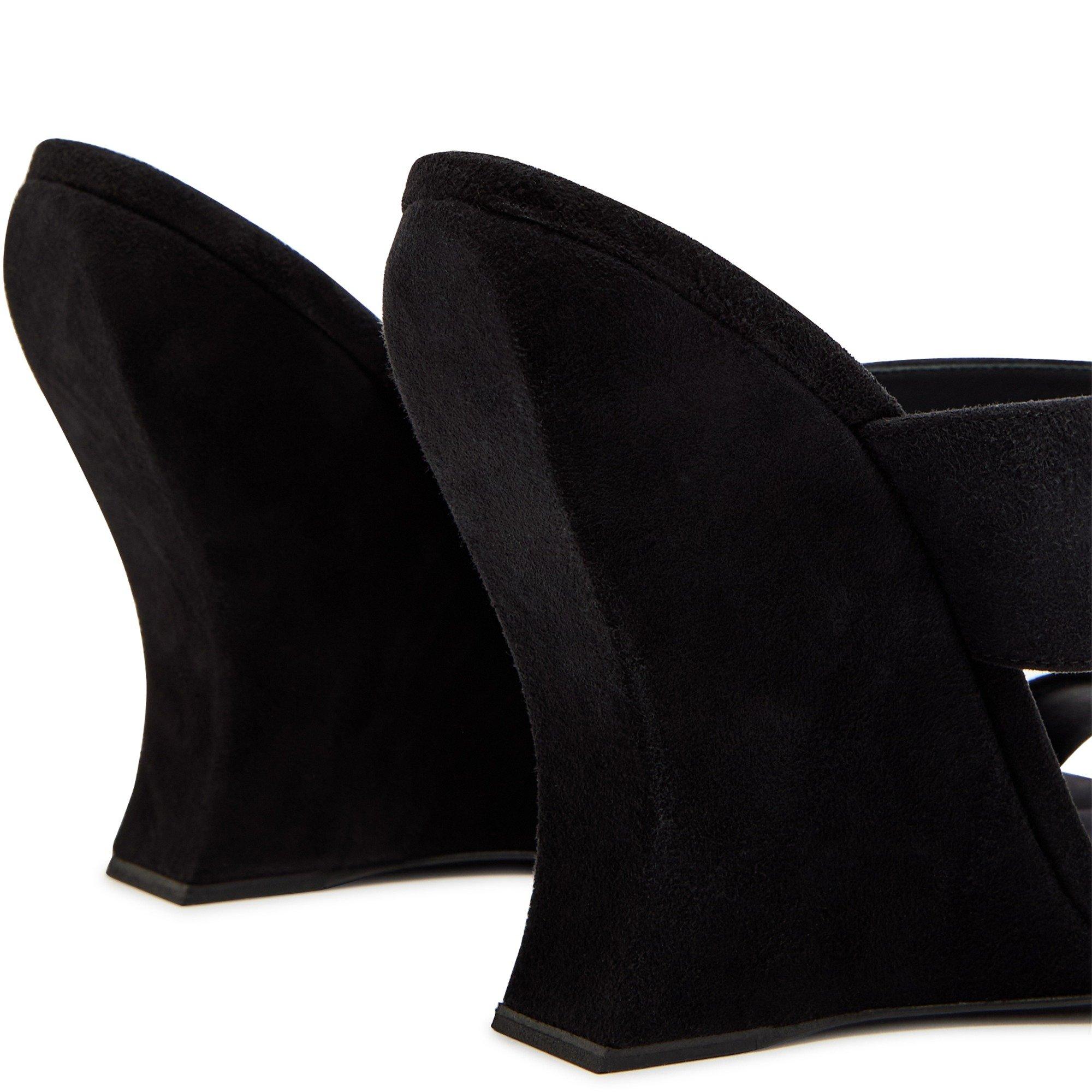BLACK - Alaia - WAVE Wedge Mules 110 - 4