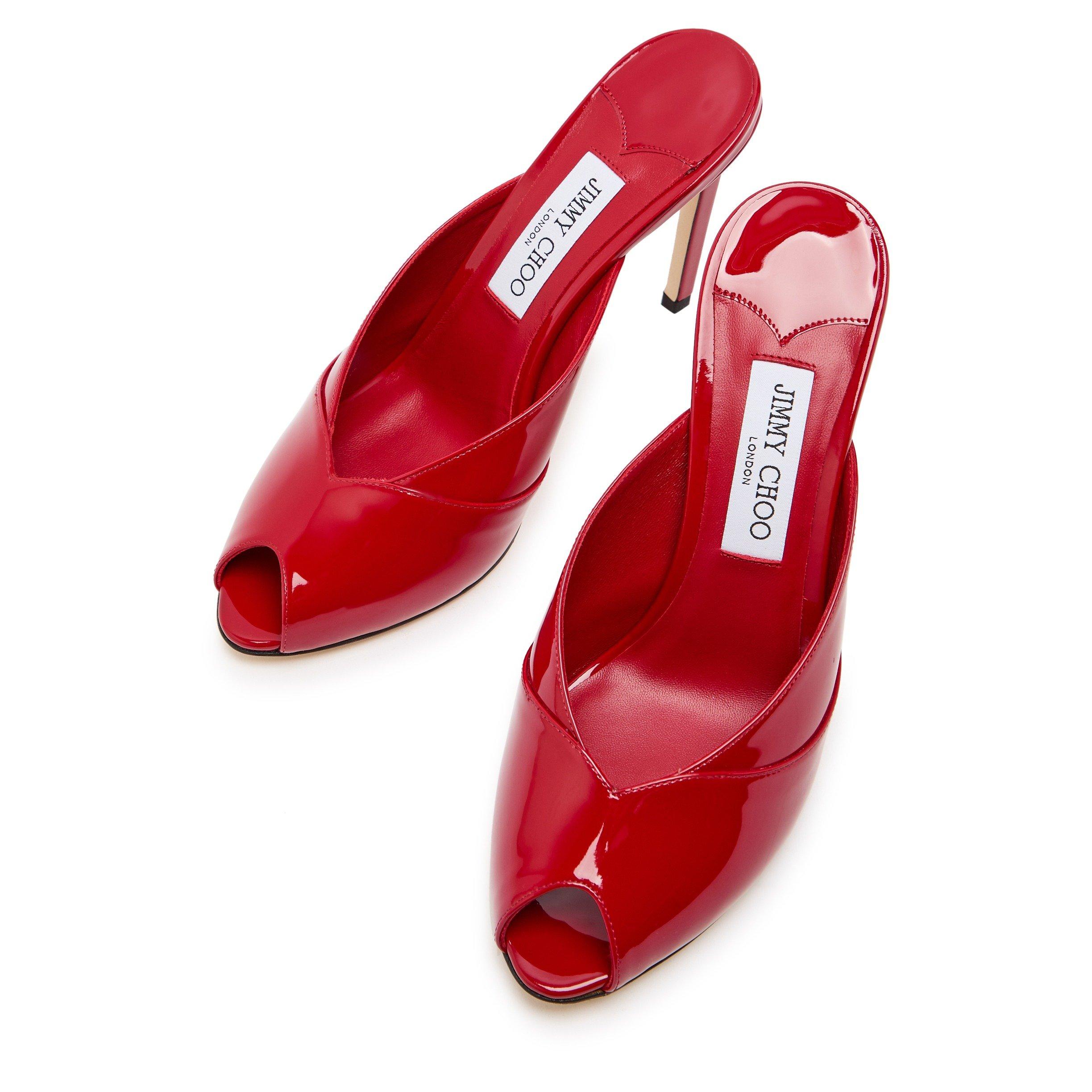 RED - Jimmy Choo - BRIGITTE MULE 100 - 3