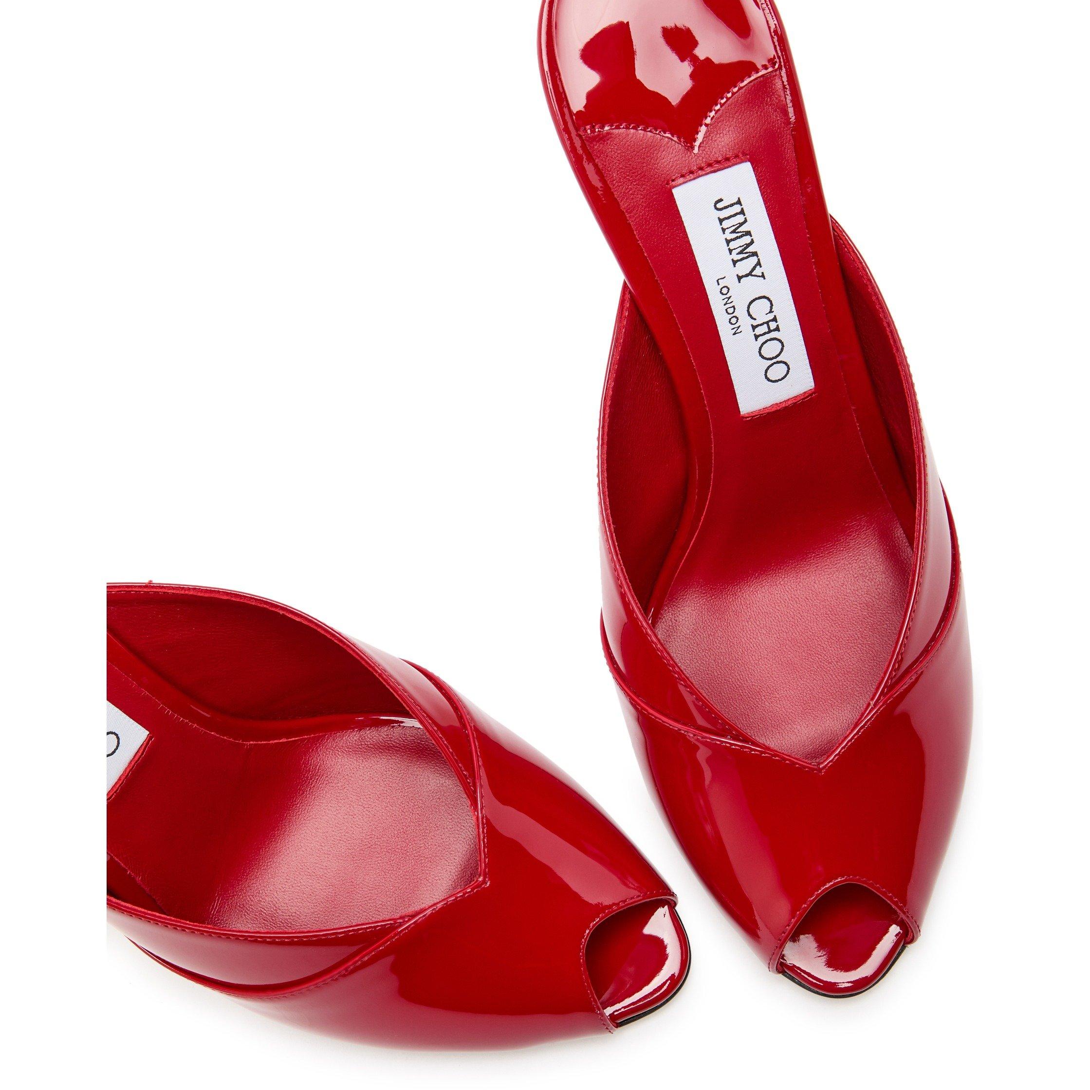RED - Jimmy Choo - BRIGITTE MULE 100 - 4