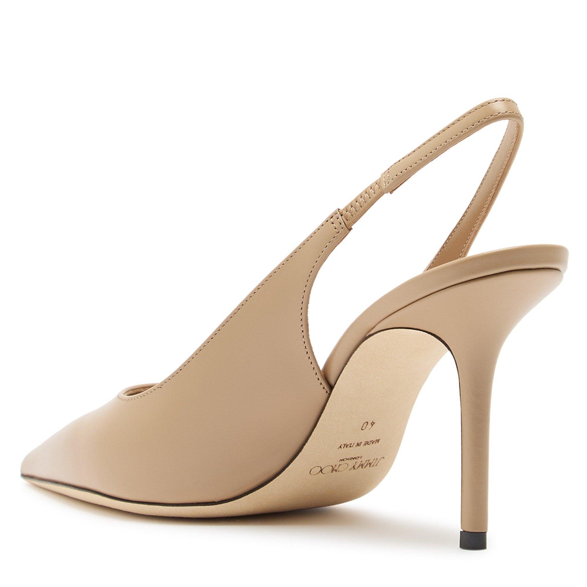 NUDE - Jimmy Choo - Women's Love SB 85 Leather Slingbacks - 2