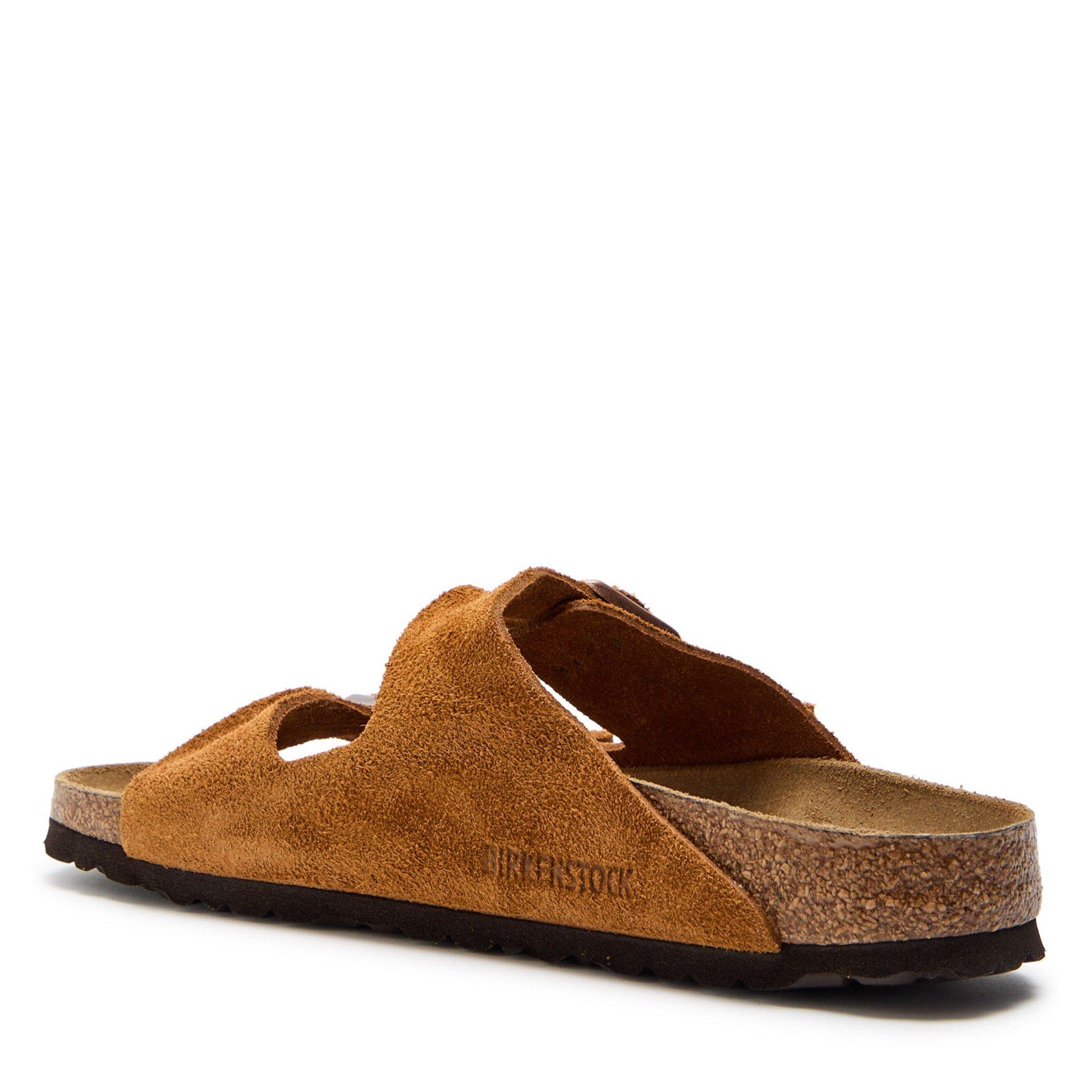 TAN - Birkenstock - Women's Arizona Classic Suede Flat Sandals - 2