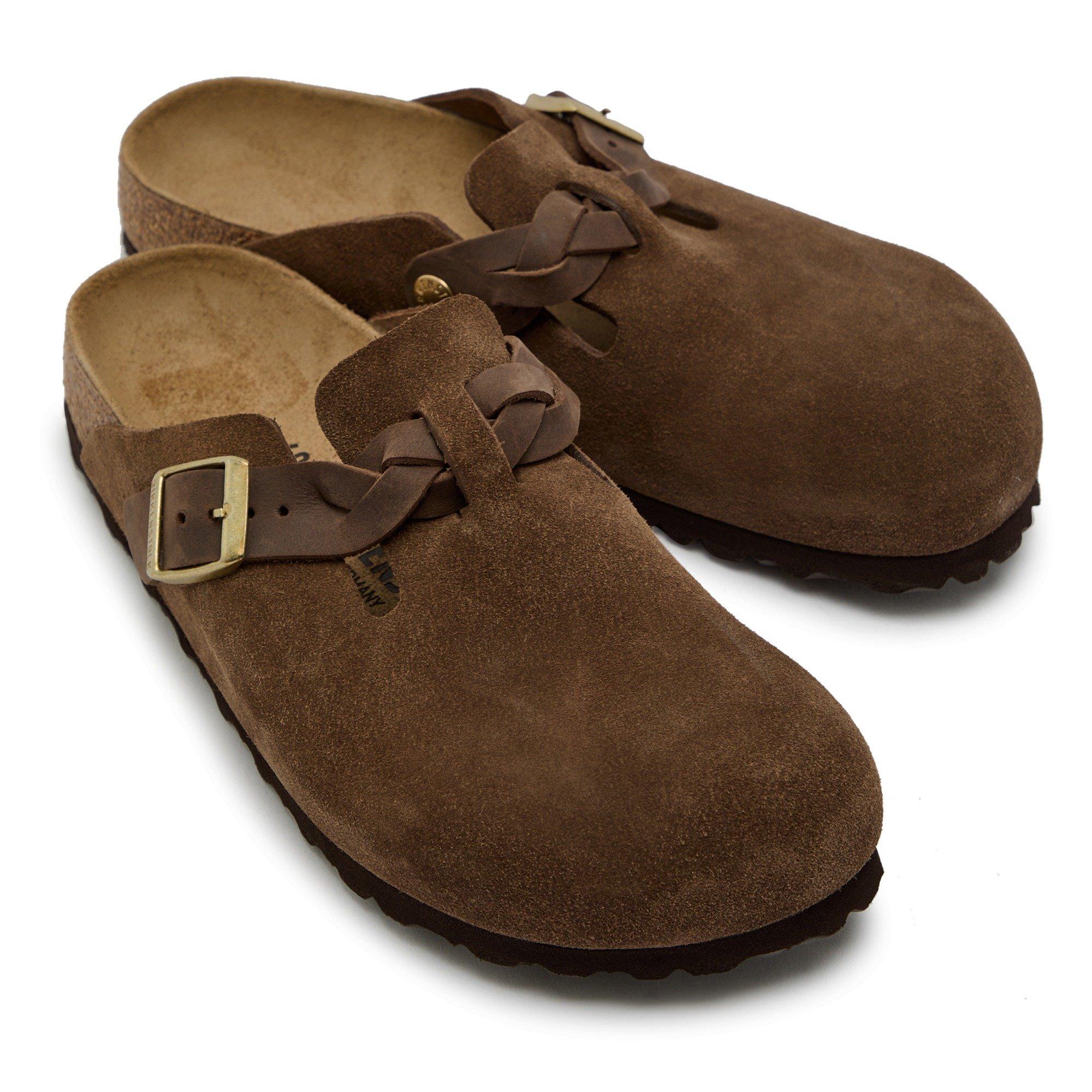 BROWN - Birkenstock - Boston Braided LEOI/LEVE Taupe - 3