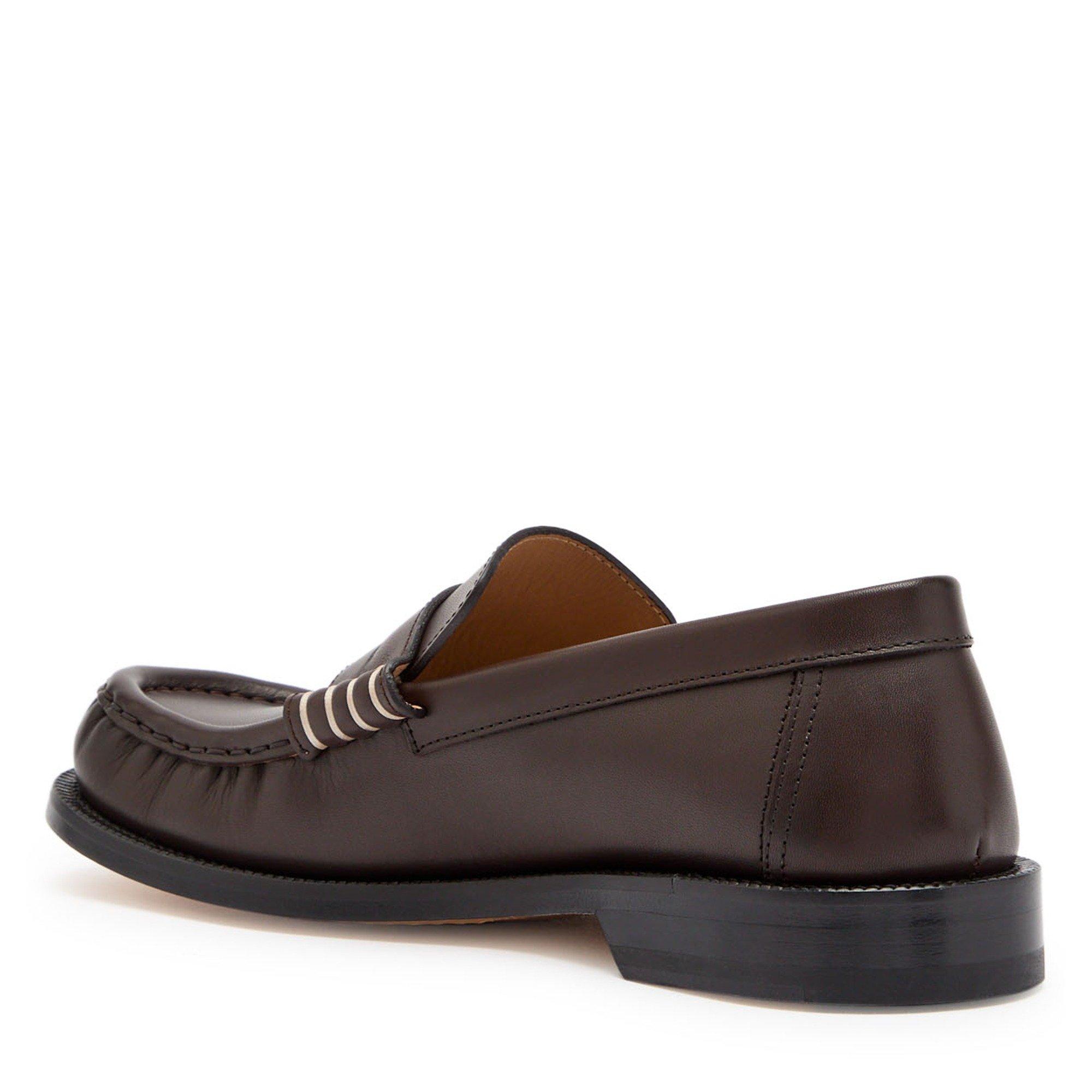 BROWN - JW Anderson - Women's Leather Moccasin Loafers - 2