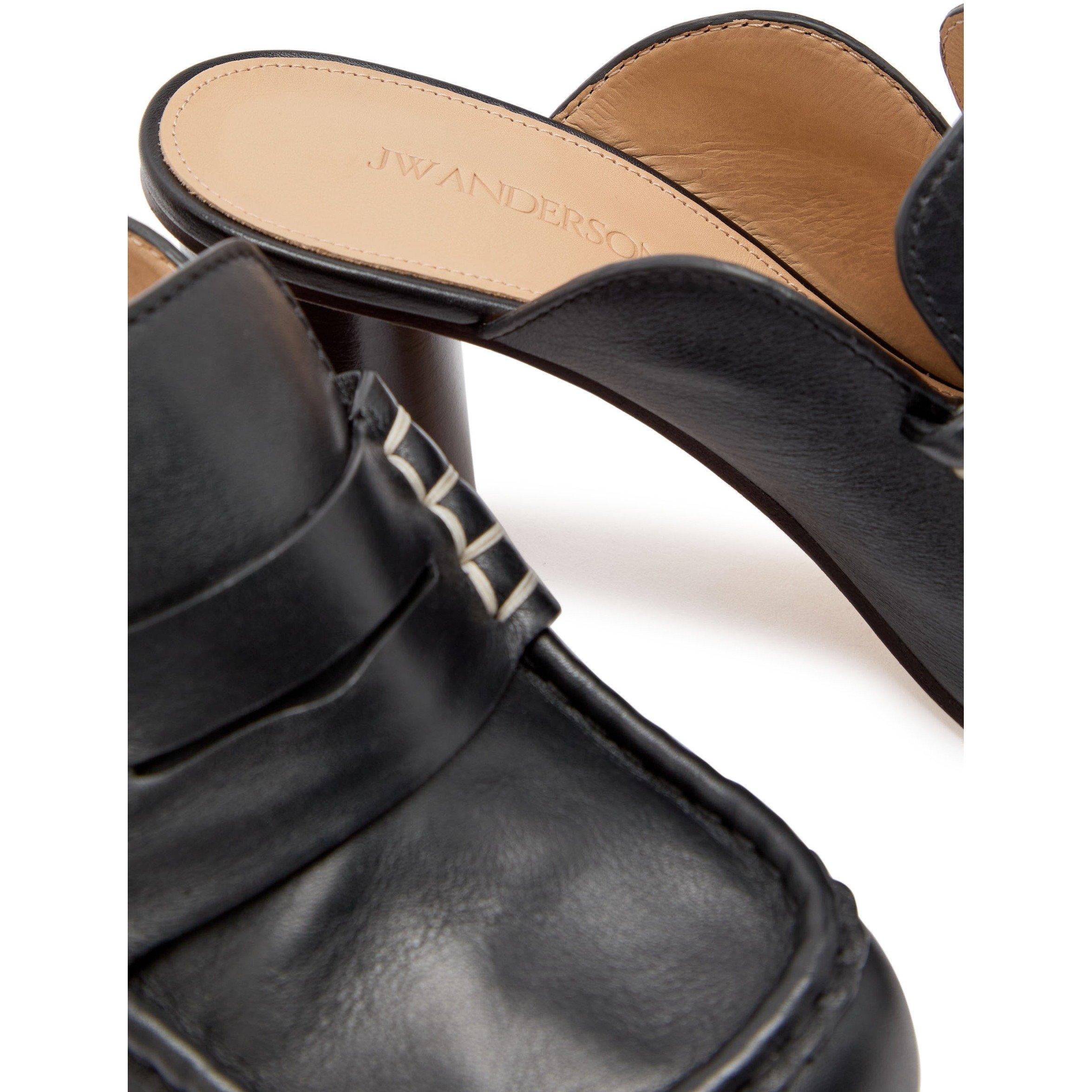 BLACK - JW Anderson - LOAFER PUMP SANDAL - 4