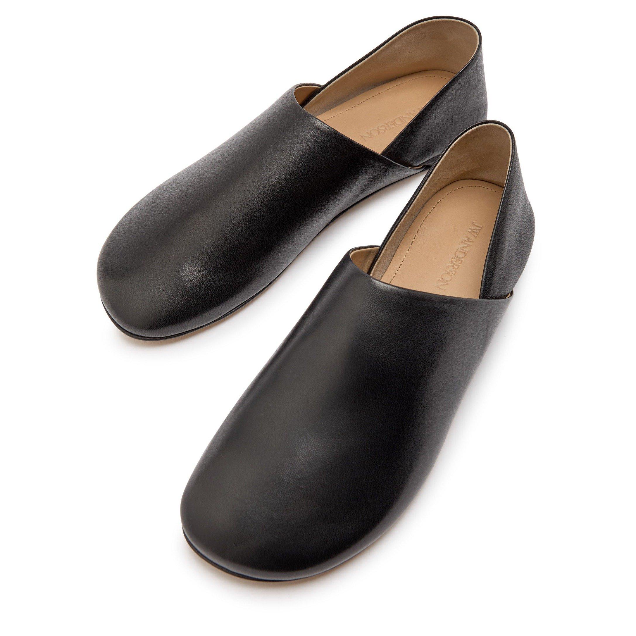 BLACK - JW Anderson - Women's Babouche Leather Ballet Pumps - 3