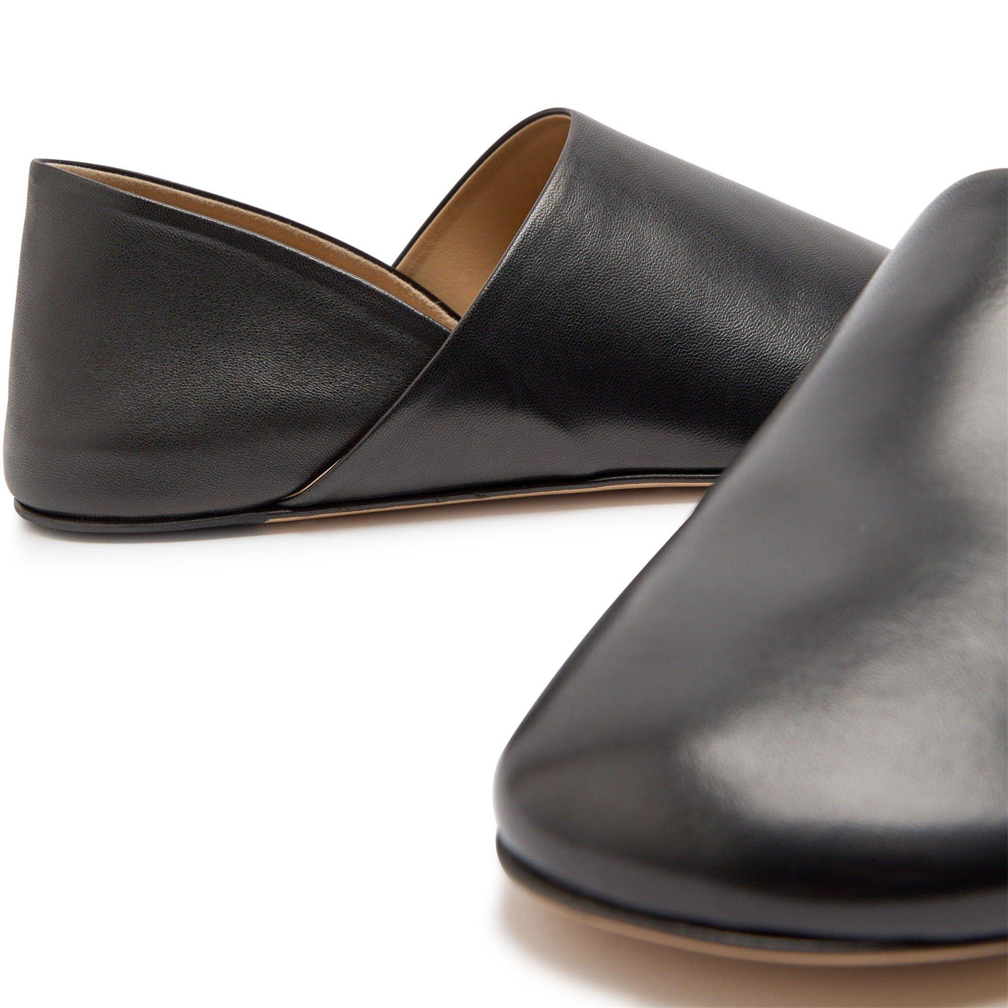 BLACK - JW Anderson - Women's Babouche Leather Ballet Pumps - 4