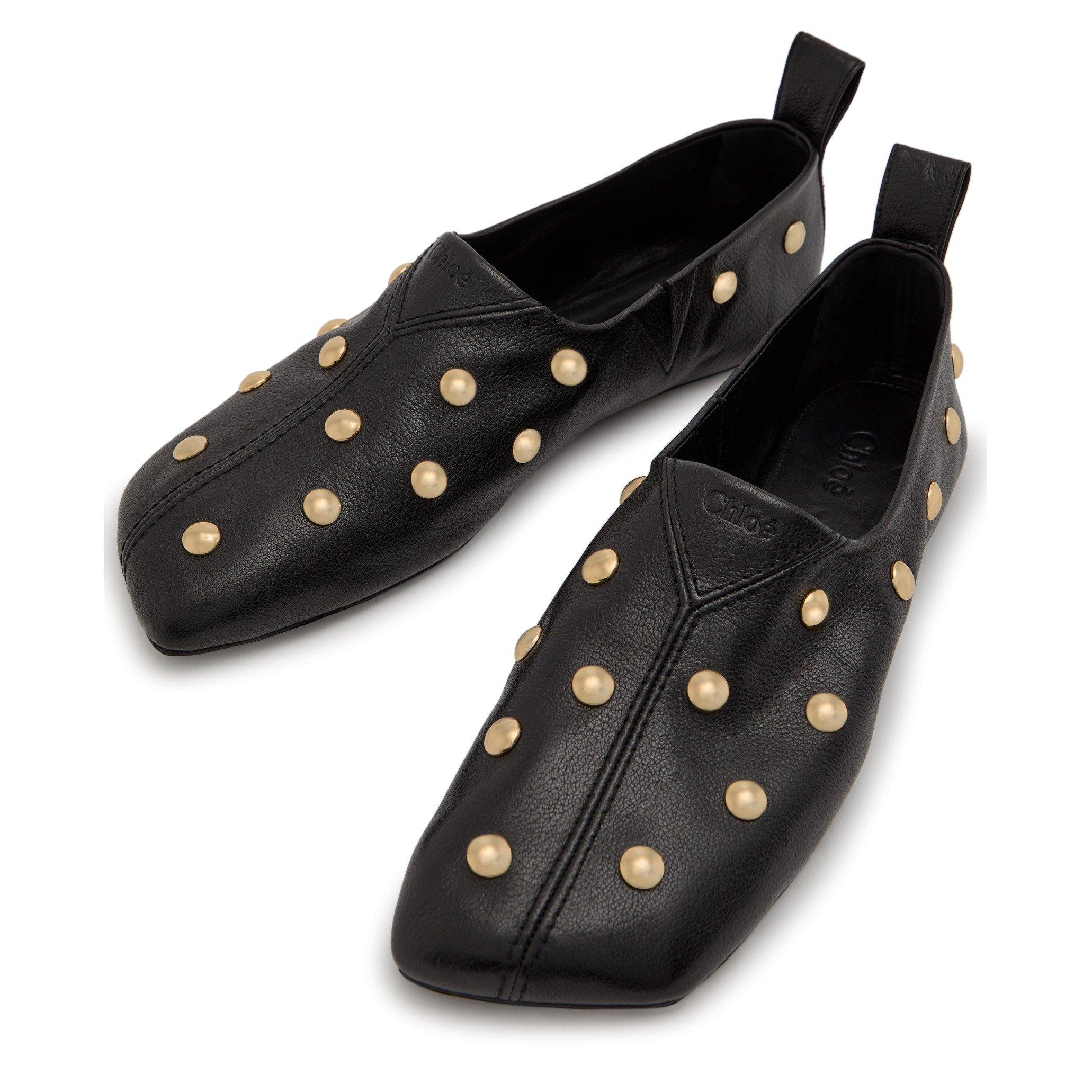 BLACK - Chloe - RITA STUD FLAT - 3