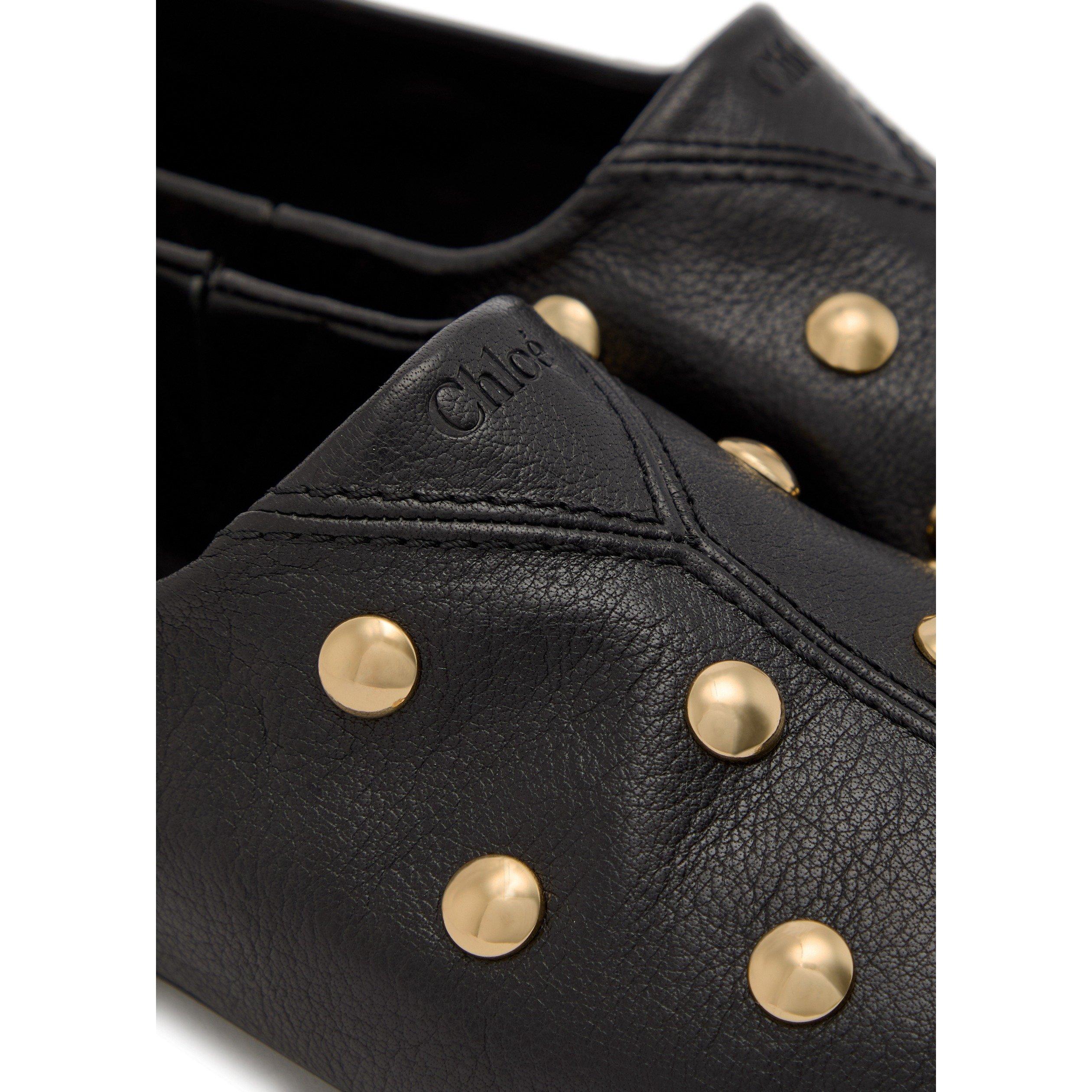 BLACK - Chloe - RITA STUD FLAT - 4
