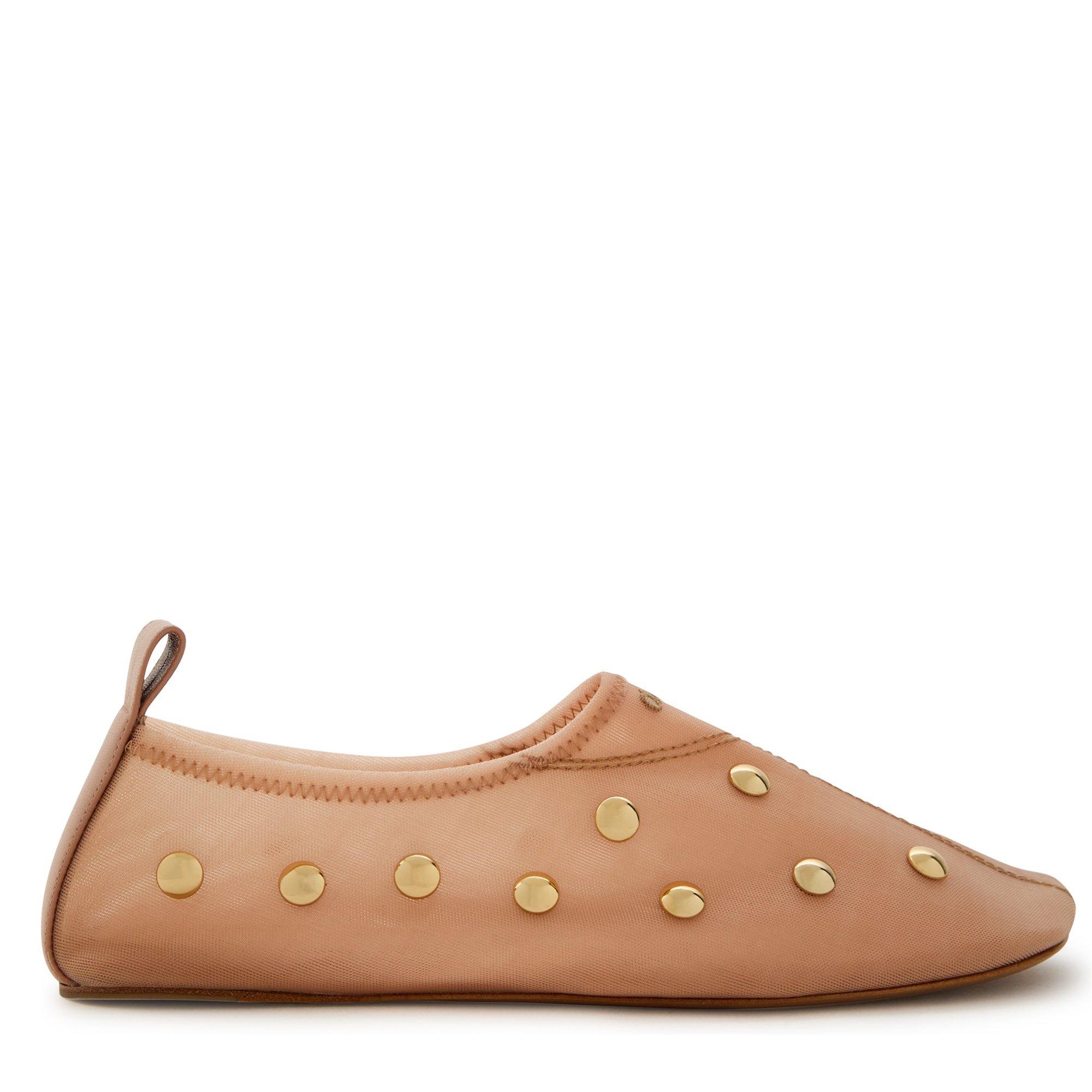 NUDE - Chloe - RITA STUD MESH FLAT - 1