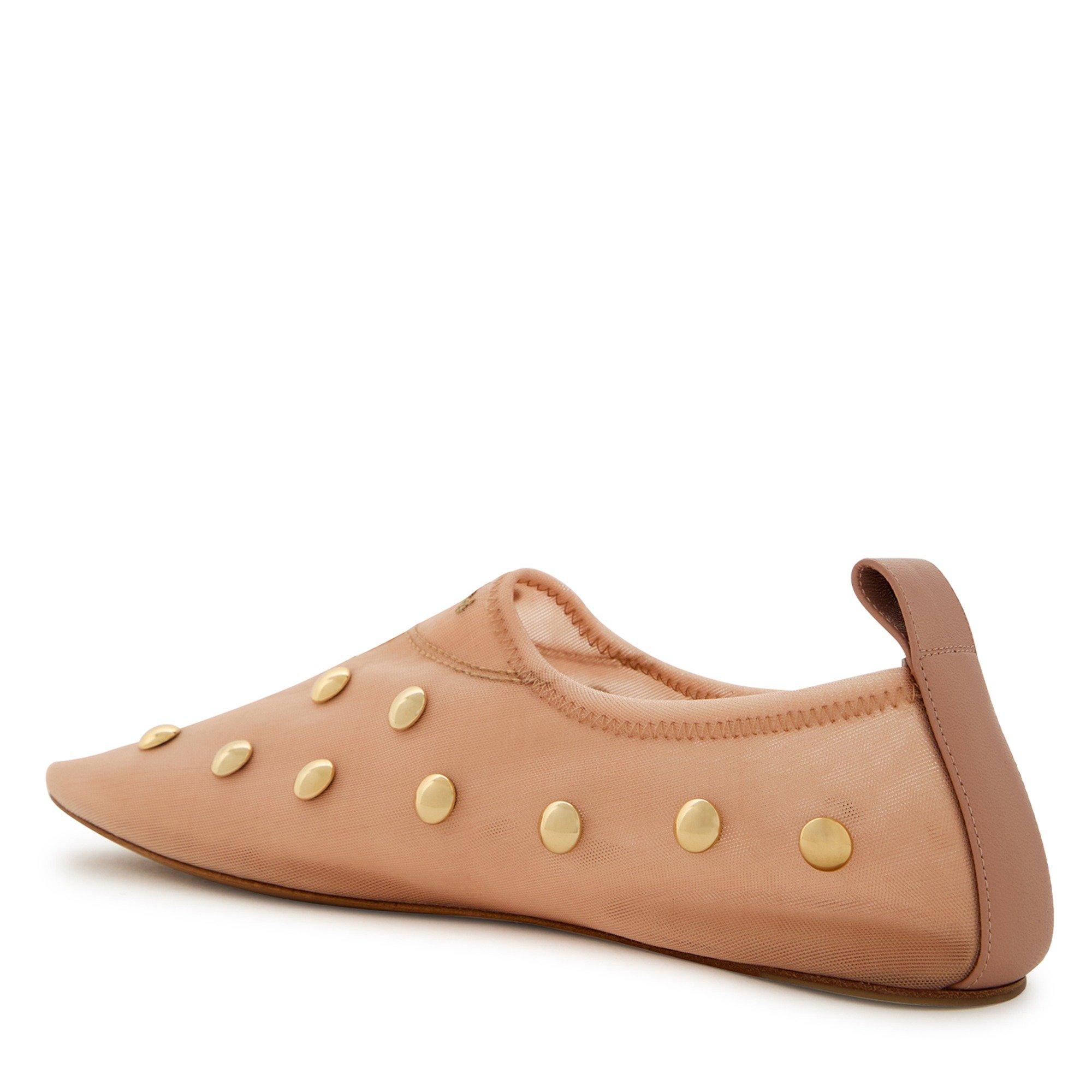 NUDE - Chloe - RITA STUD MESH FLAT - 2