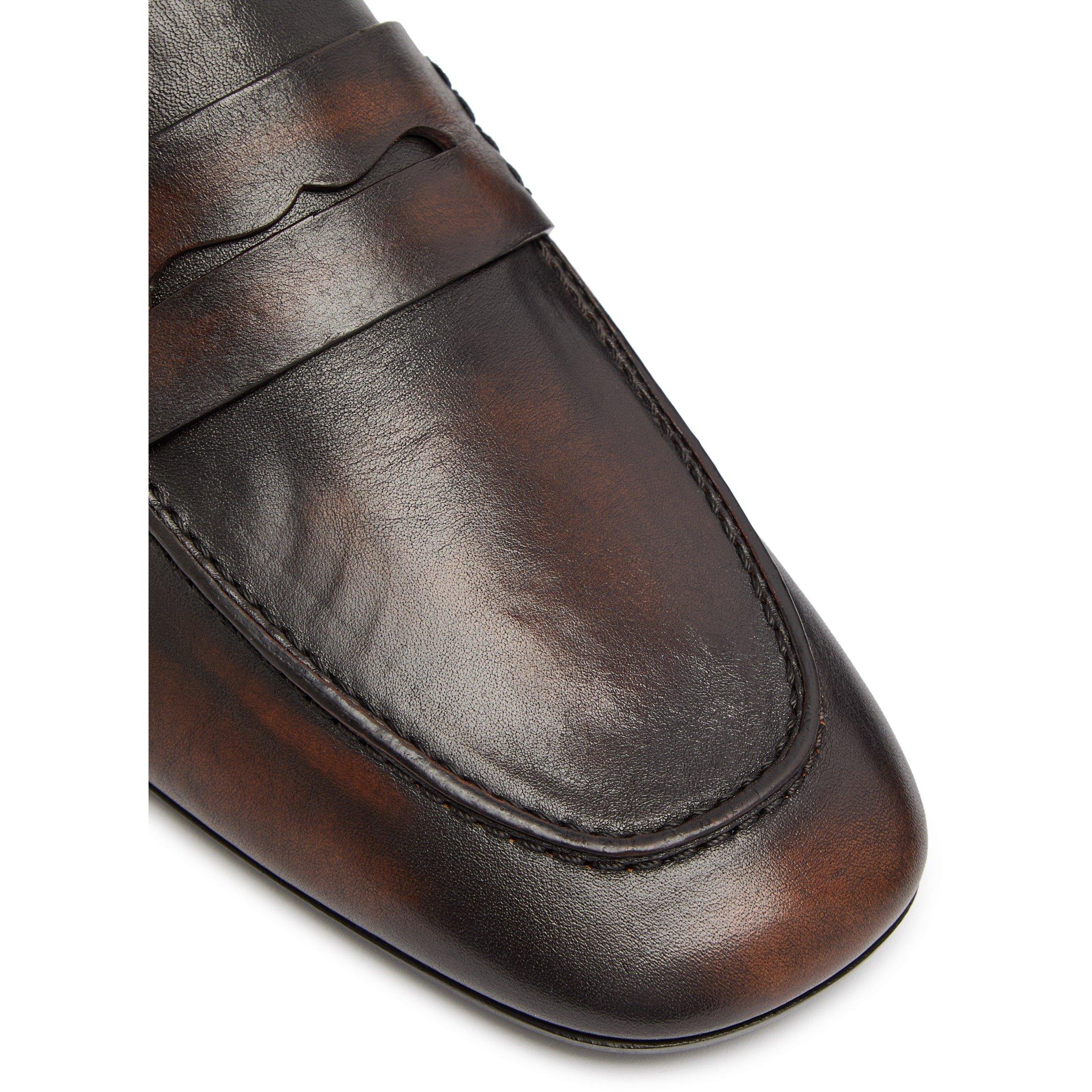 TAN - Dries Van Noten - Women's Soft Leather Loafers - 4