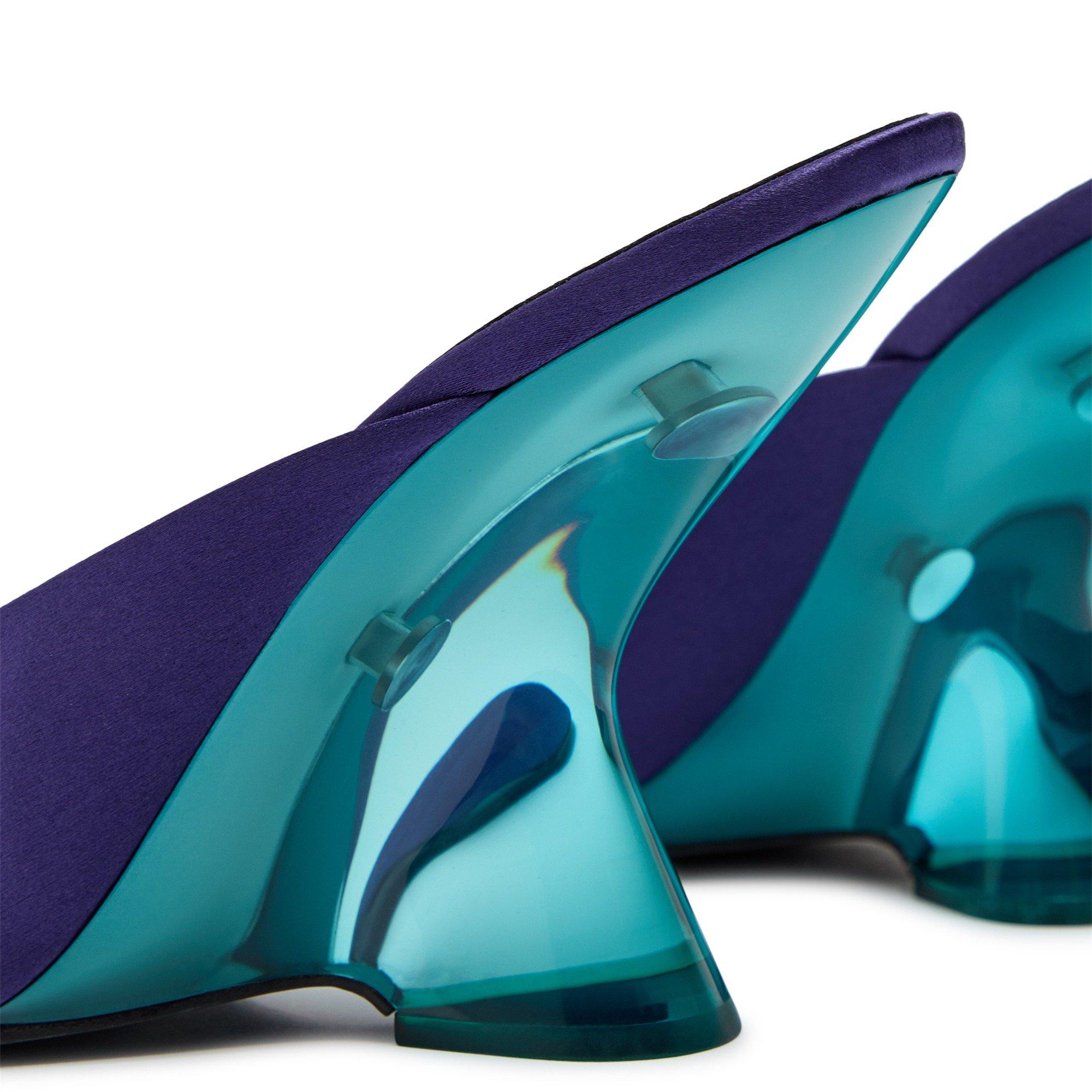 PURPLE - Dries Van Noten - 100MM COLOURED PLEXY WEDGE MUL - 4