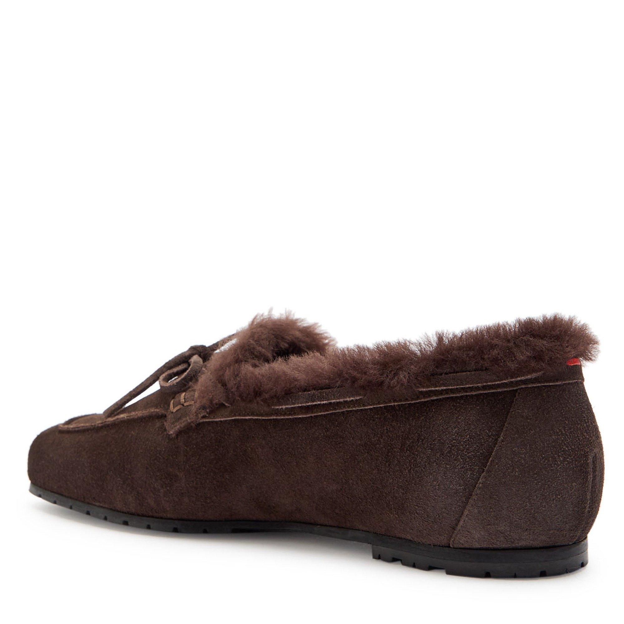 BROWN - Aeyde - JASPER COW SUEDE LEATHER/SHEAR - 2