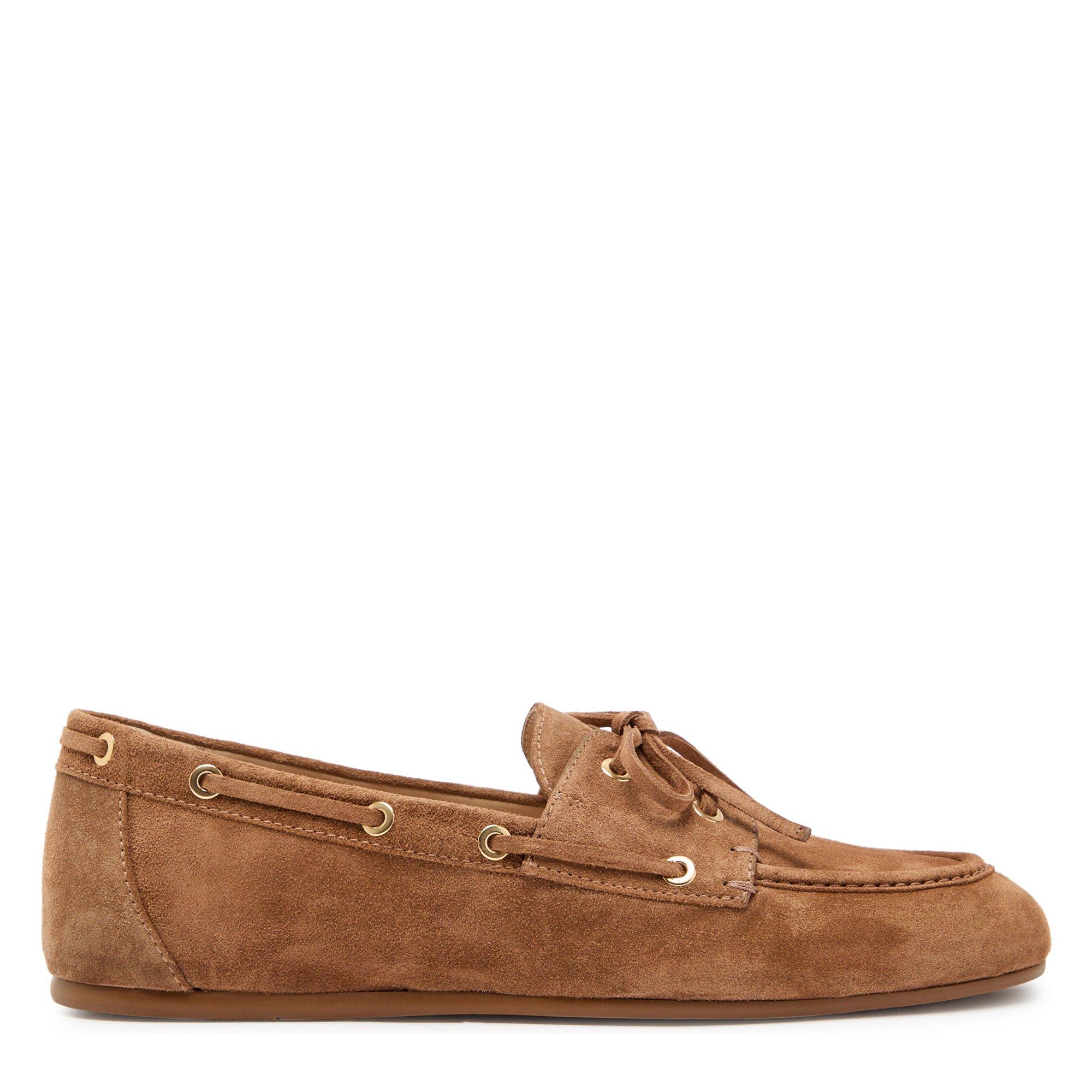 TAN - Stuart Weitzman - Women's Tinsley Suede Loafers