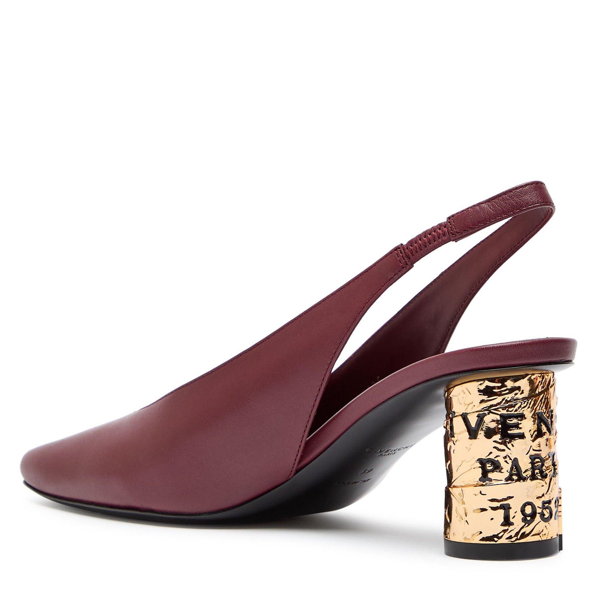 BURGUNDY - GIVENCHY - TAPE HEEL SLINGBACK 65MM - 2