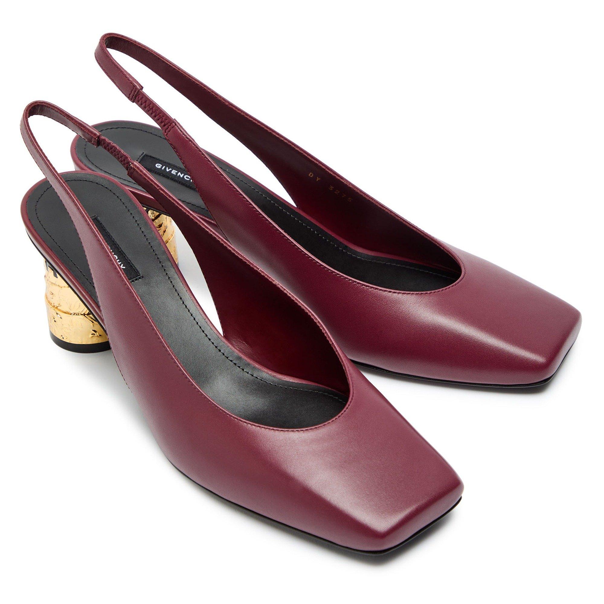BURGUNDY - GIVENCHY - TAPE HEEL SLINGBACK 65MM - 3