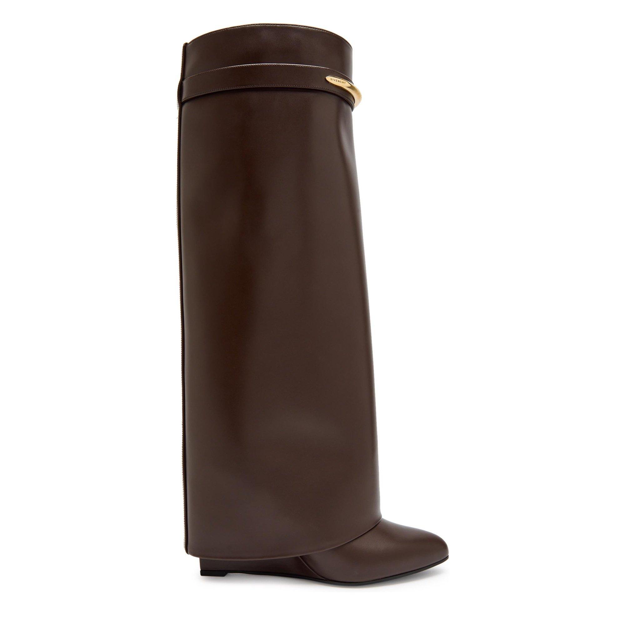 BROWN - GIVENCHY - SHARK TALL BOOT 95 - 1