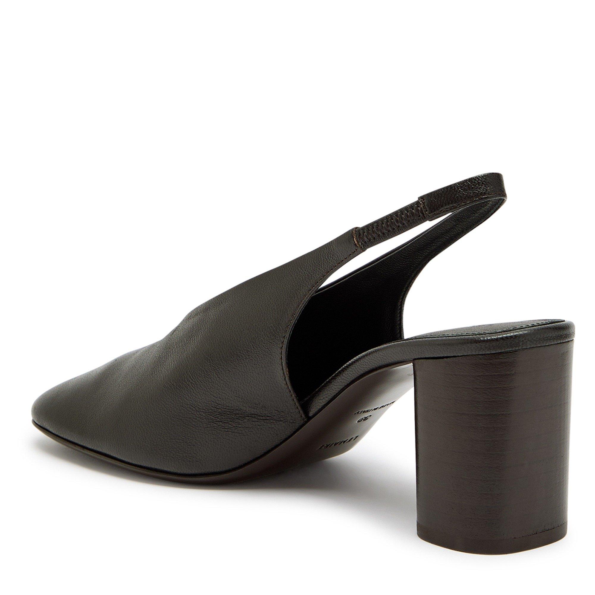 DARK BROWN - Lemaire - Women's Glove 80 Leather Slingbacks - 2