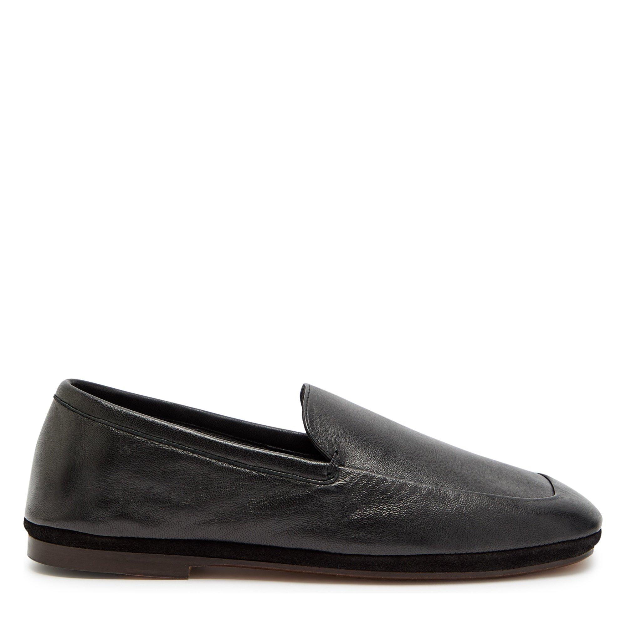 BLACK - Lemaire - Women's Leather Slip-On Loafers - 1