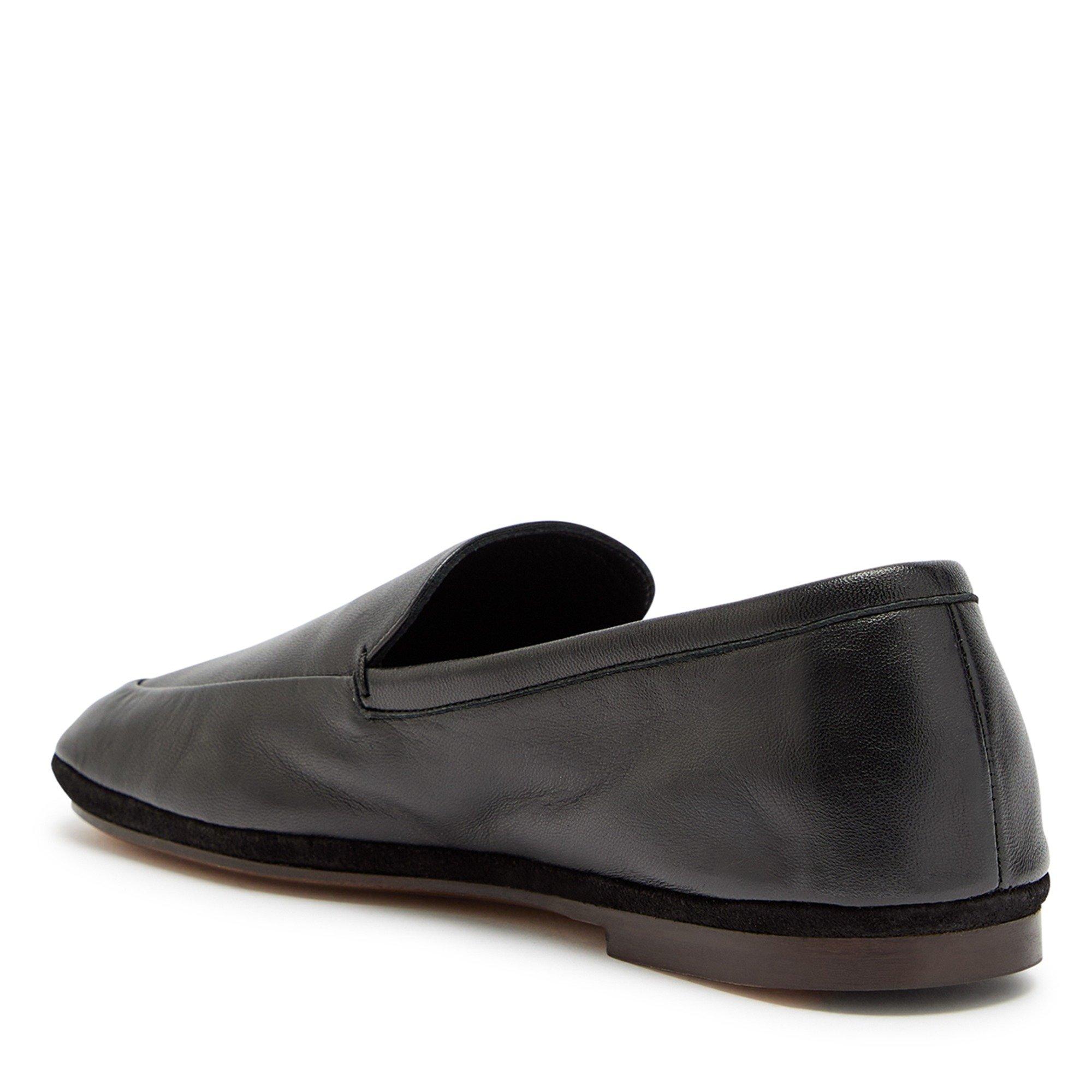 BLACK - Lemaire - Women's Leather Slip-On Loafers - 2