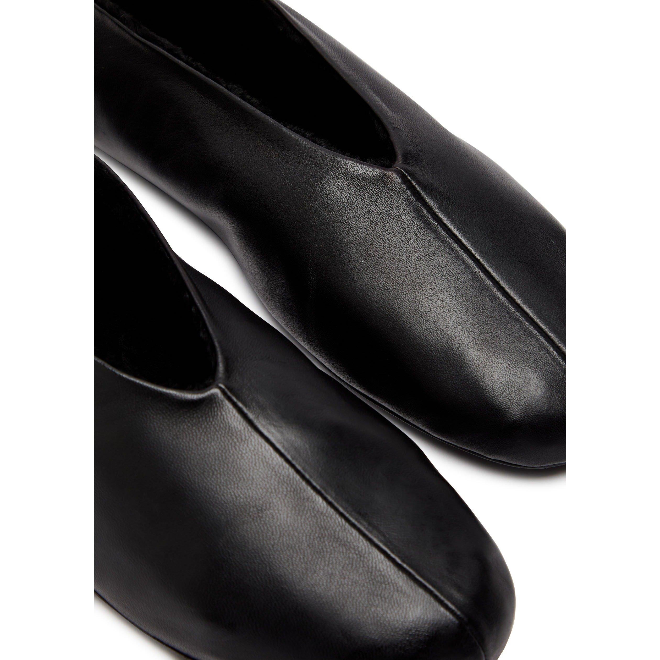 BLACK - The Row - Women's Stella Leather Ballet Pumps - 4
