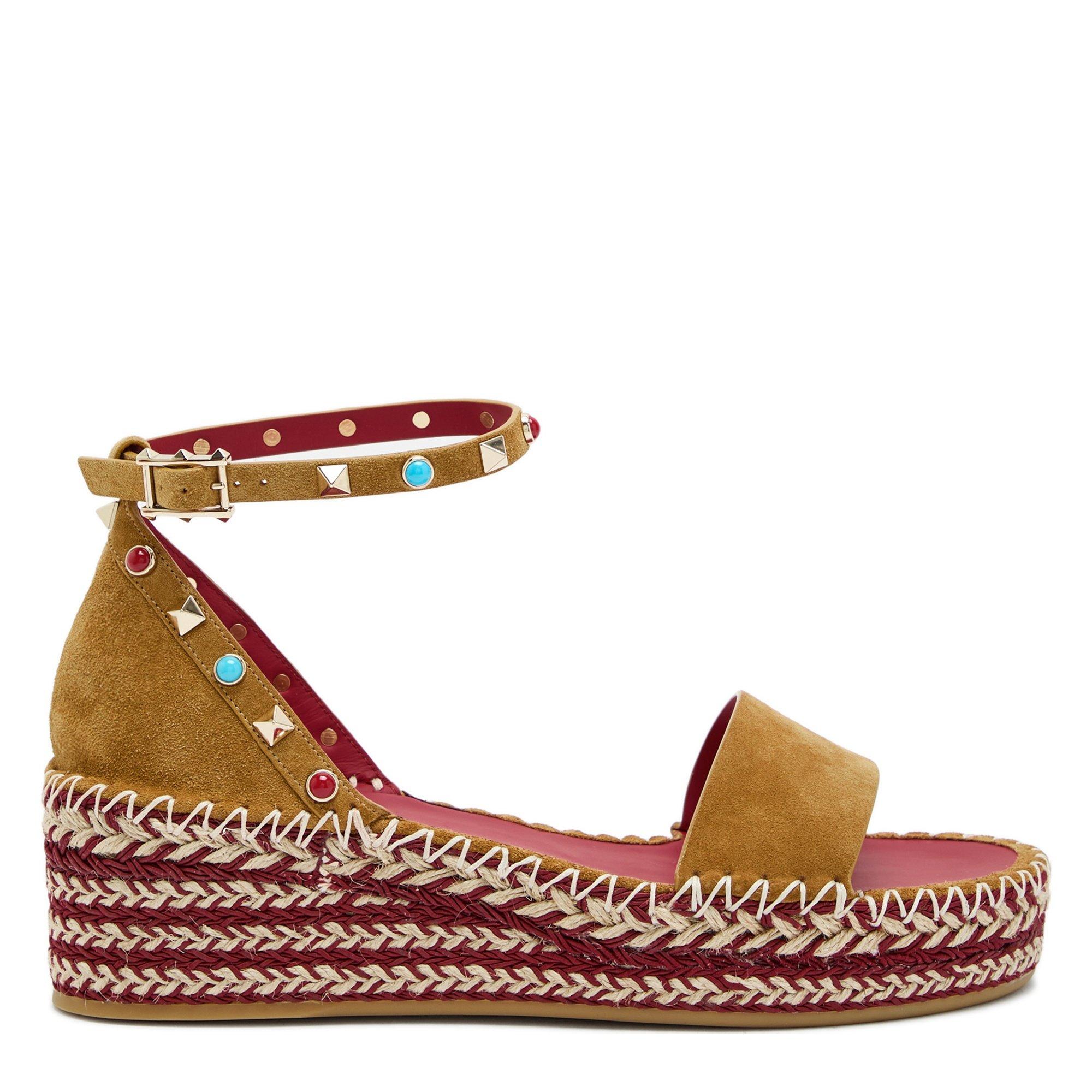 BLACK AND OTHER - Valentino - ROCKSTUD DOUBLE ESPADRILLAS - 1