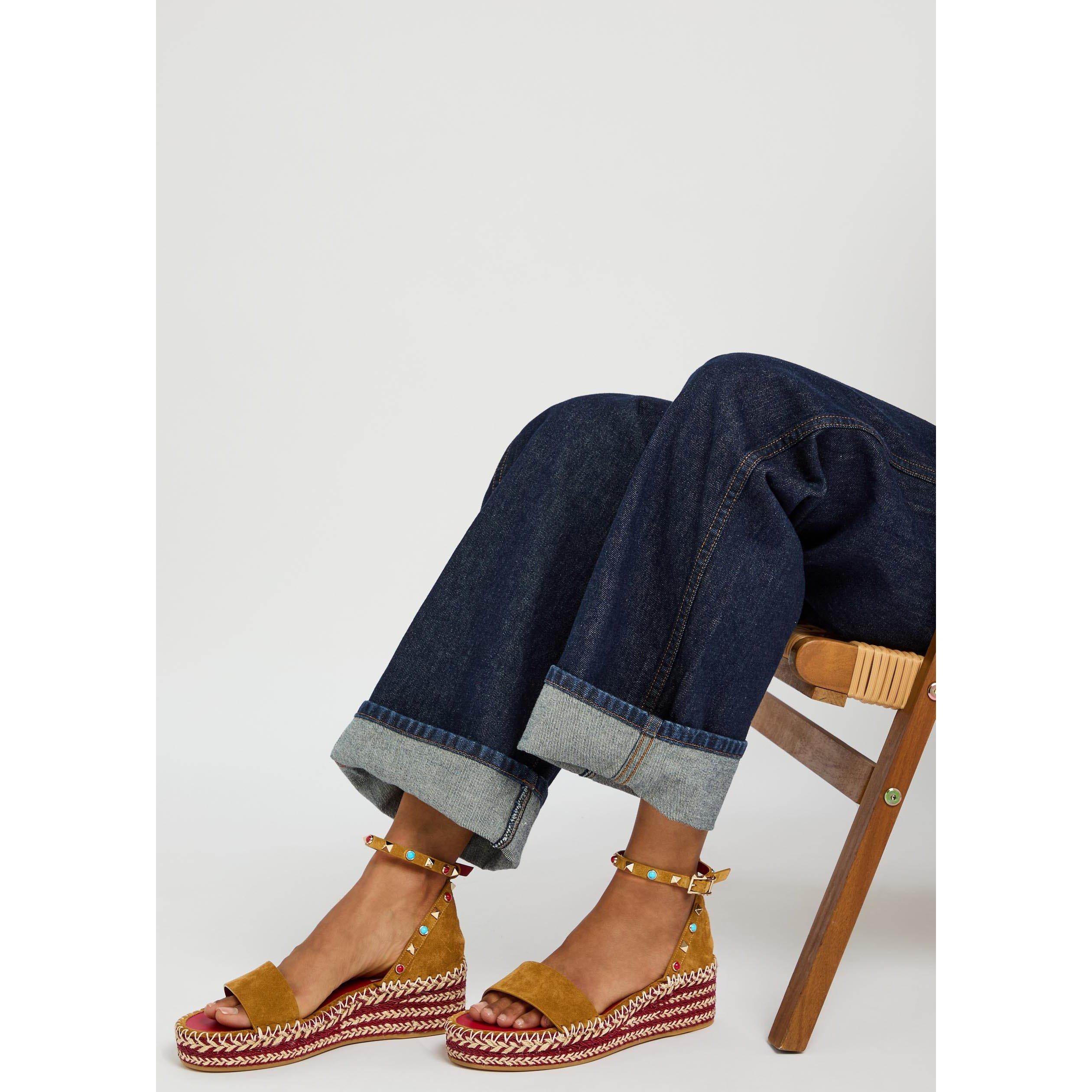 BLACK AND OTHER - Valentino - ROCKSTUD DOUBLE ESPADRILLAS - 3