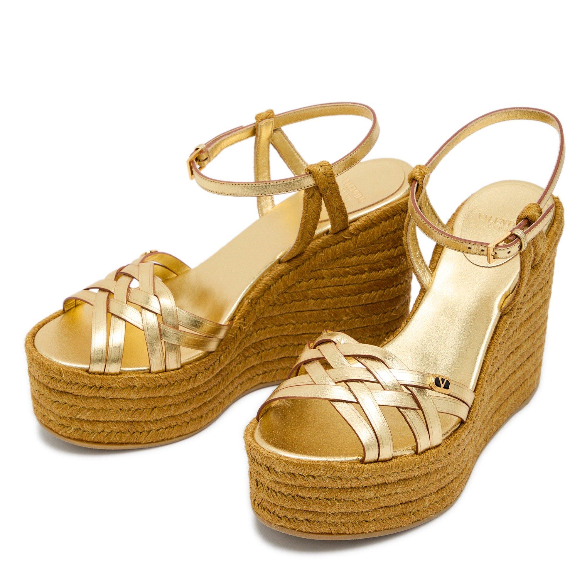 YELLOW AND OTHE - Valentino - Women's Bribri Leather Wedges - 3