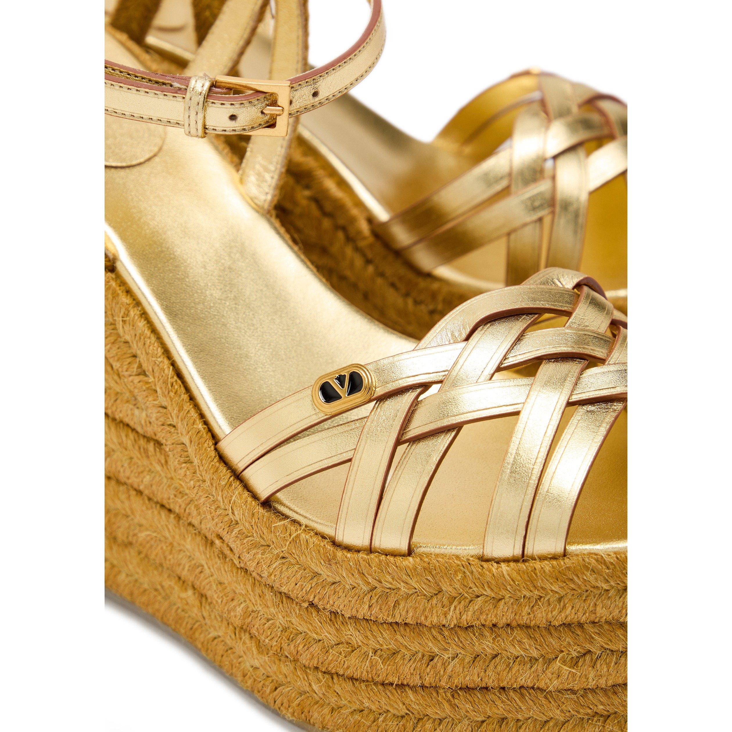 YELLOW AND OTHE - Valentino - Women's Bribri Leather Wedges - 4