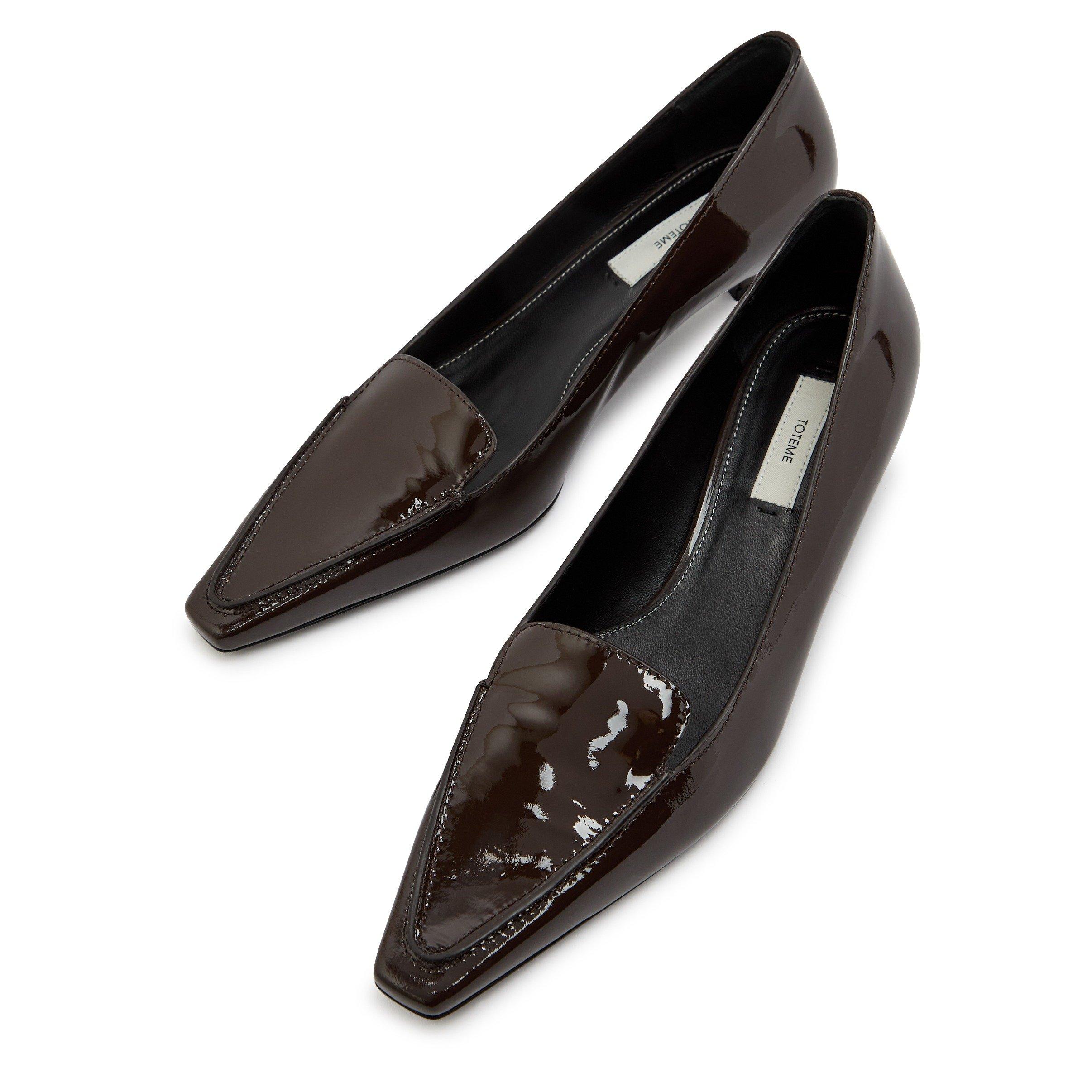 BROWN - Toteme - Patent loafer pumps - 3