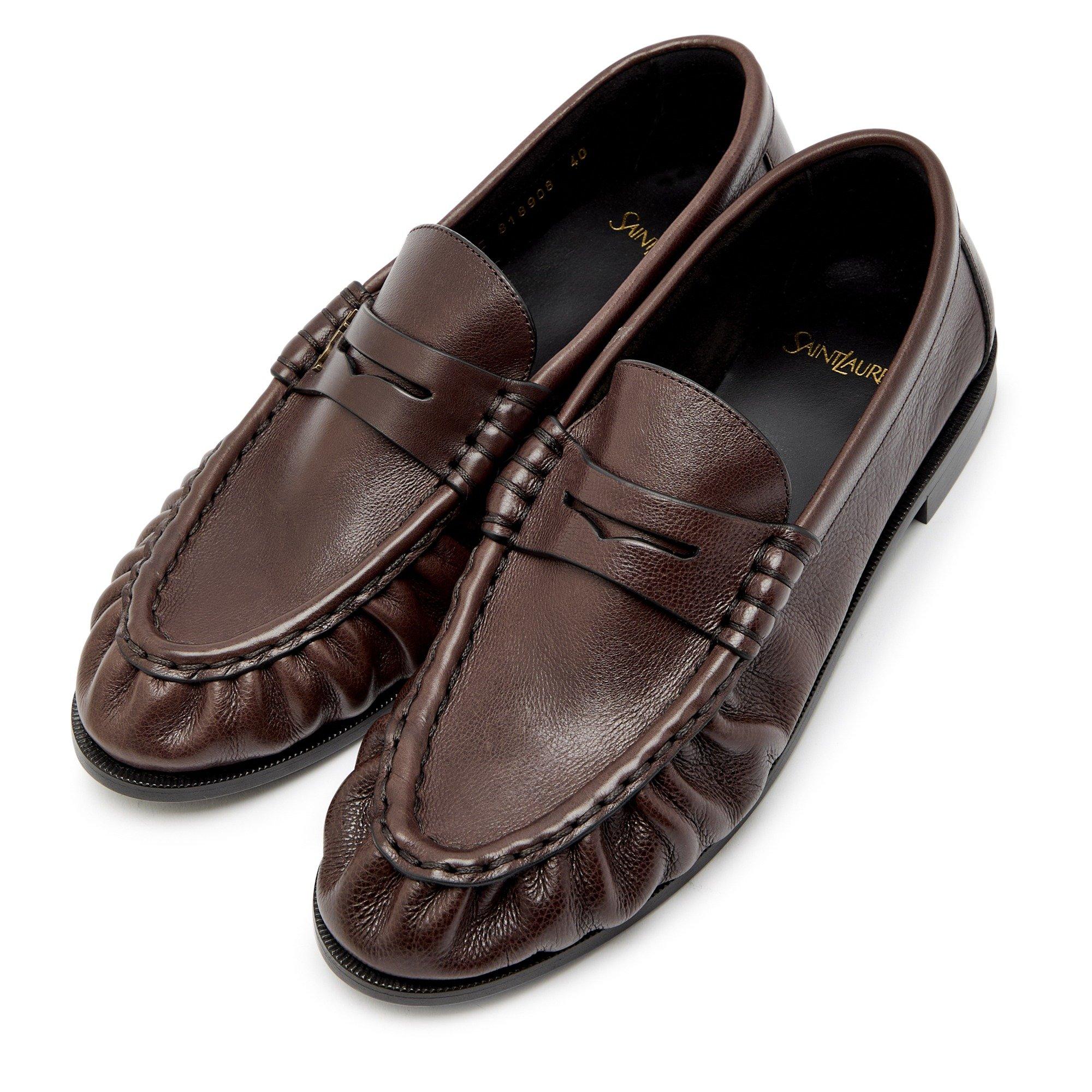 BROWN - Saint Laurent - LE LOAFER 15 MOC - 3