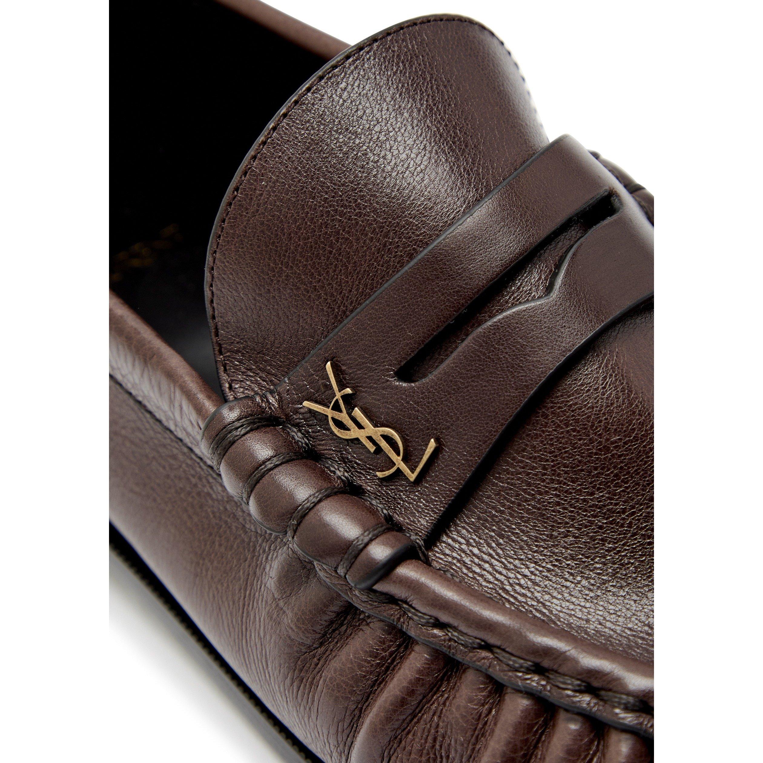 BROWN - Saint Laurent - LE LOAFER 15 MOC - 4