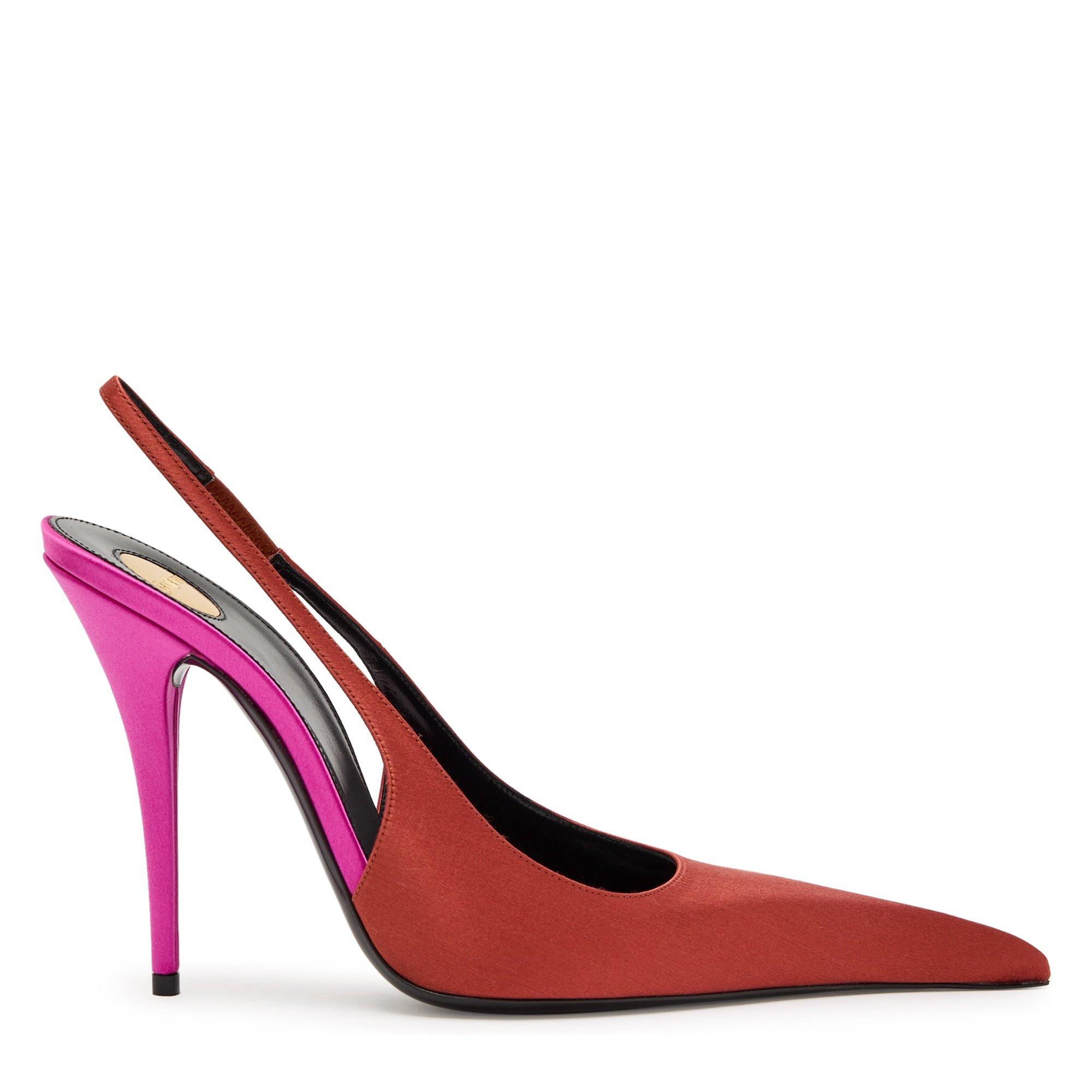 RED AND OTHER - Saint Laurent - DEROCHE 110 SLINGBACK PUMP - 1