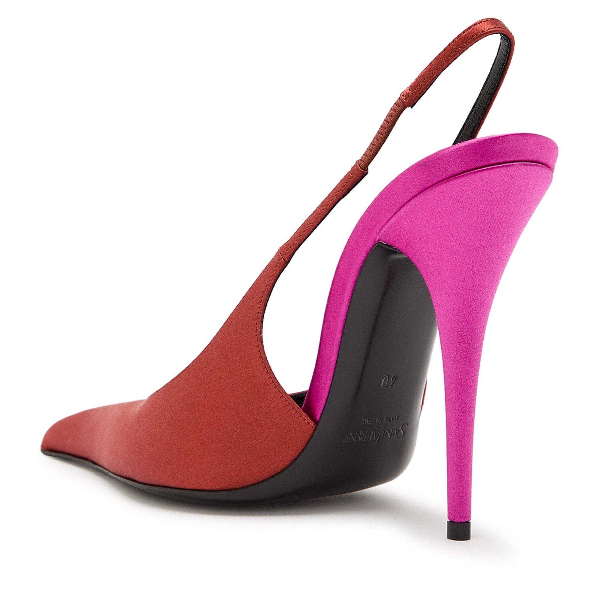 RED AND OTHER - Saint Laurent - DEROCHE 110 SLINGBACK PUMP - 2