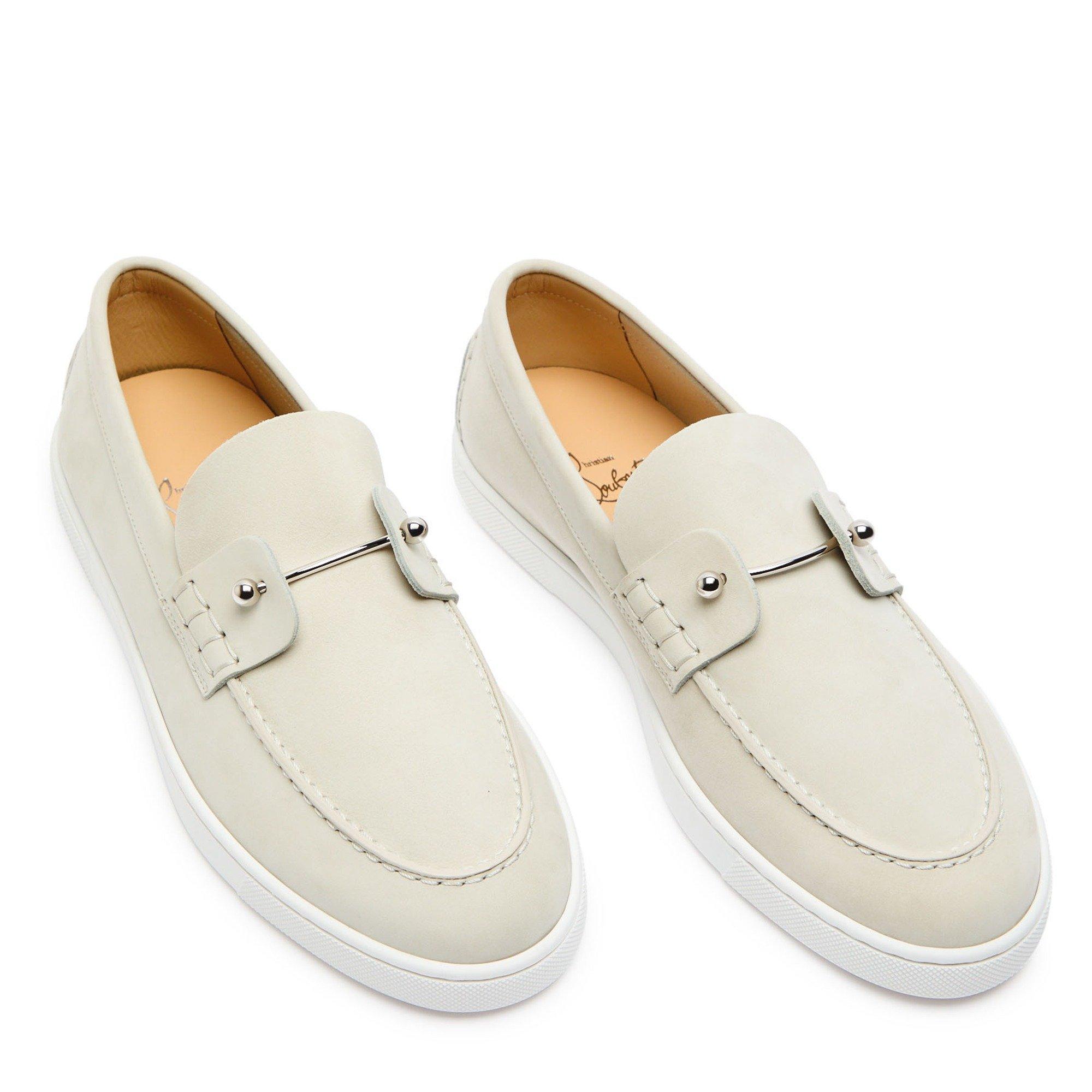 GREY - Christian Louboutin - CHAMBELIBOAT DONNA FLAT CALF N - 3