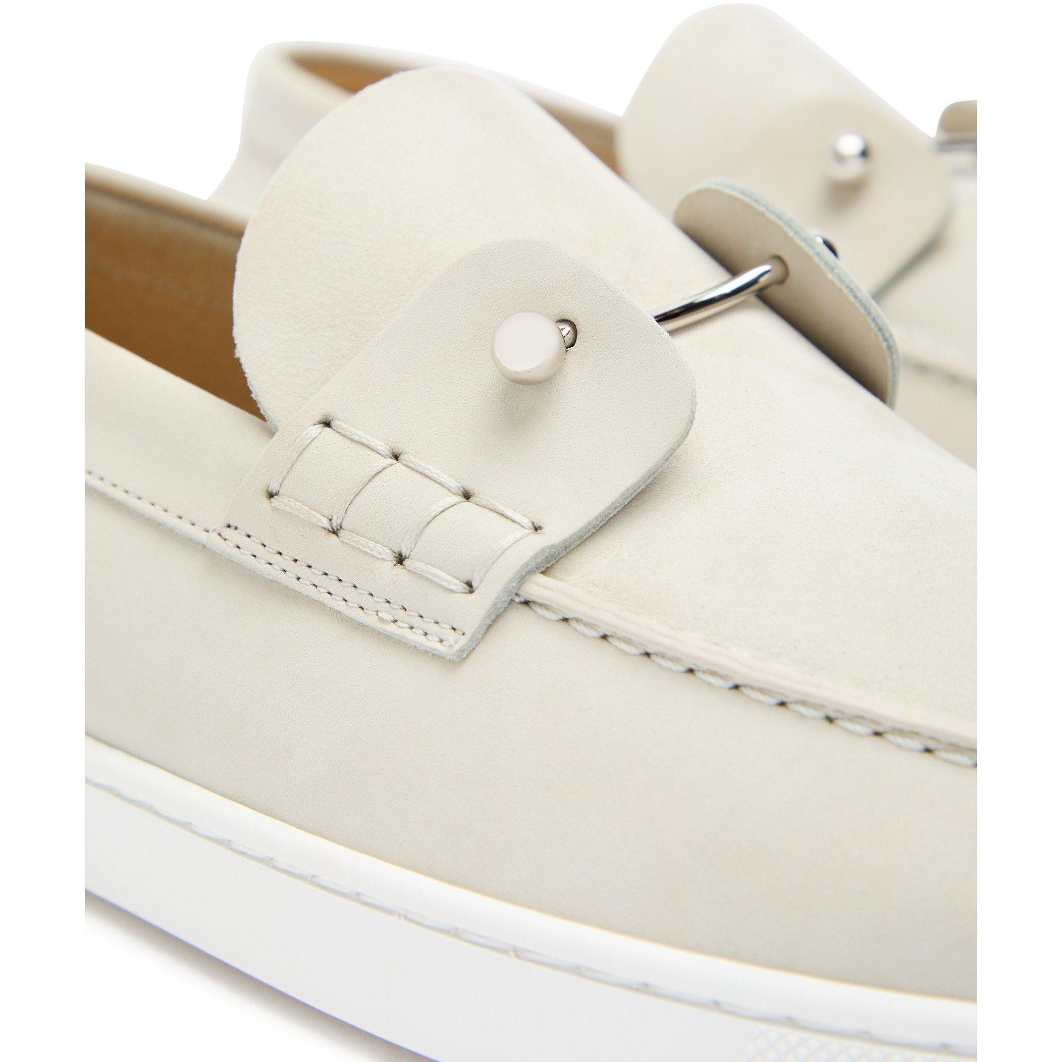 GREY - Christian Louboutin - CHAMBELIBOAT DONNA FLAT CALF N - 4